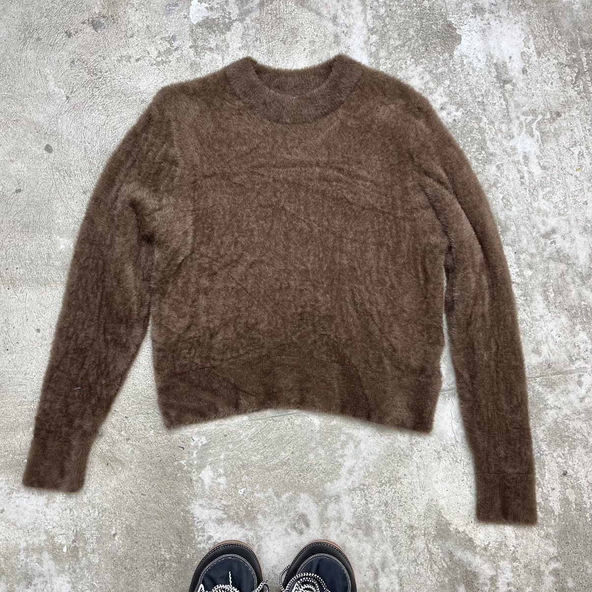 Vintage MOHAIR STYLE BROWN RARE KNIT Size US M / EU 48-50 / 2 - 3 Thumbnail