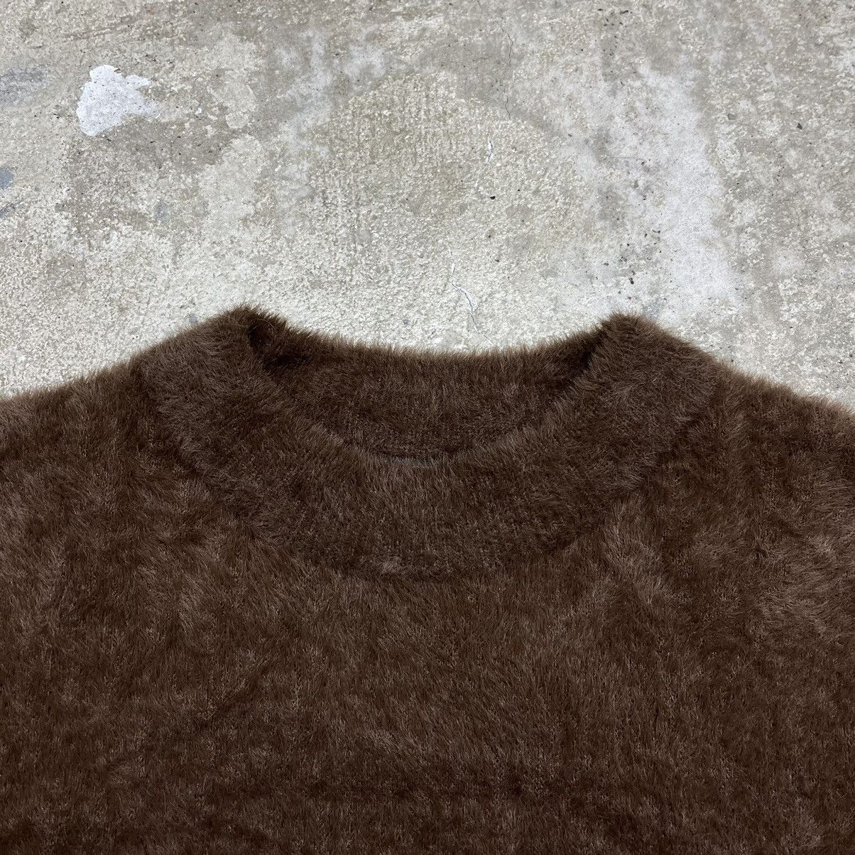 Vintage MOHAIR STYLE BROWN RARE KNIT Size US M / EU 48-50 / 2 - 2 Thumbnail