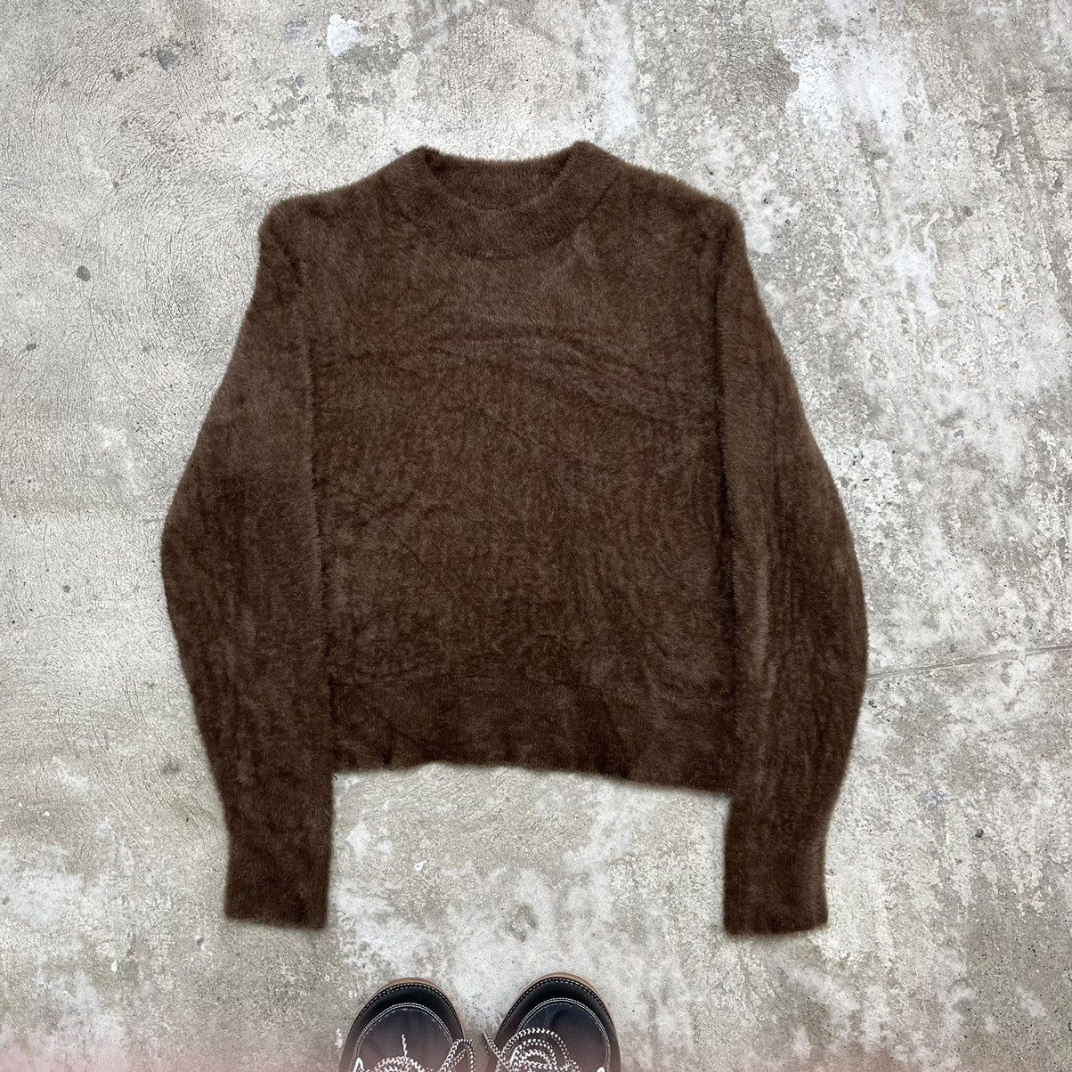 Vintage MOHAIR STYLE BROWN RARE KNIT Size US M / EU 48-50 / 2 - 1 Thumbnail