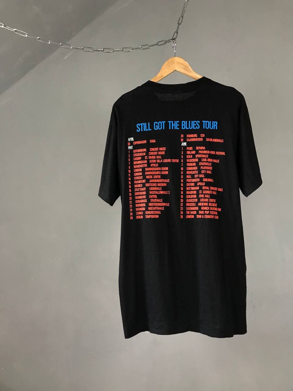 Band Tees Gary Moore 1990 vintage band tour tee Size US XL / EU 56 / 4 - 5 Thumbnail