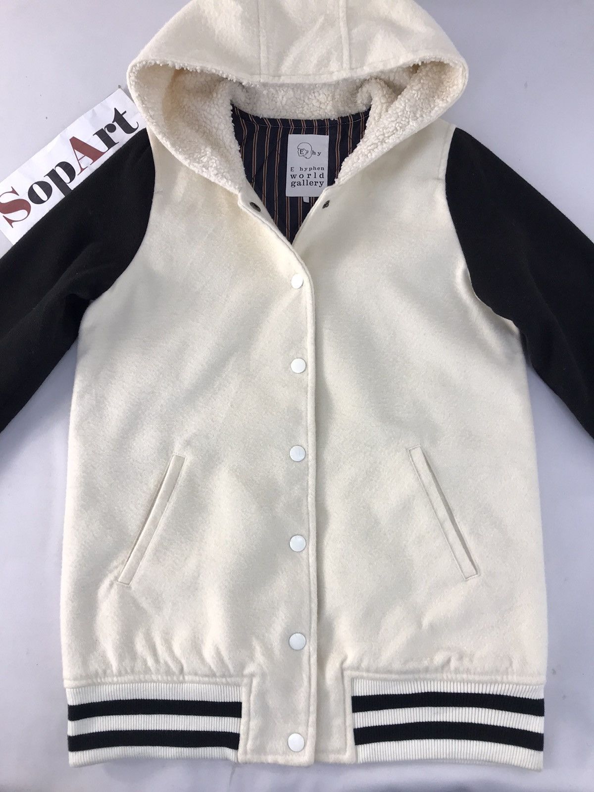 Japanese Brand Vintage Ehyphen World Gallery Varsity Jacket Hoodie style Size US S / EU 44-46 / 1 - 3 Thumbnail