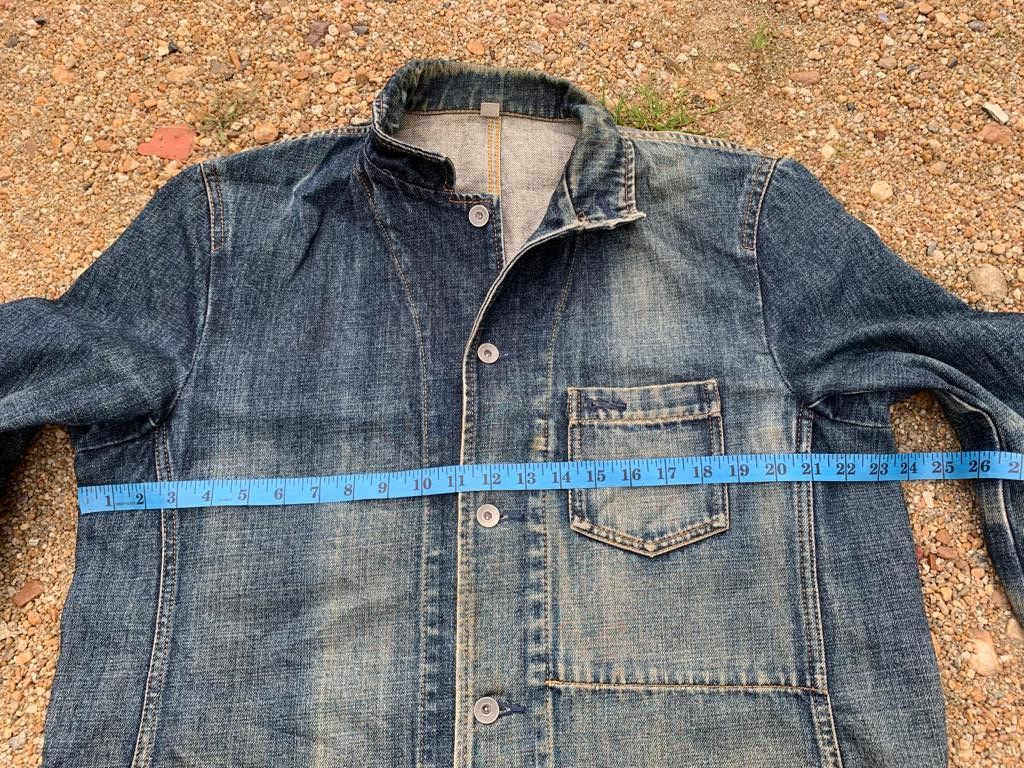 Uniqlo Uniqlo Jacket Distressed Denim Size US XL / EU 56 / 4 - 12 Thumbnail