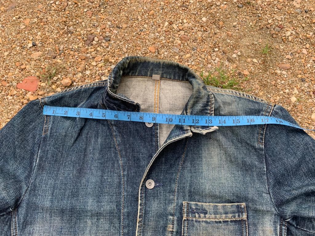 Uniqlo Uniqlo Jacket Distressed Denim Size US XL / EU 56 / 4 - 14 Thumbnail