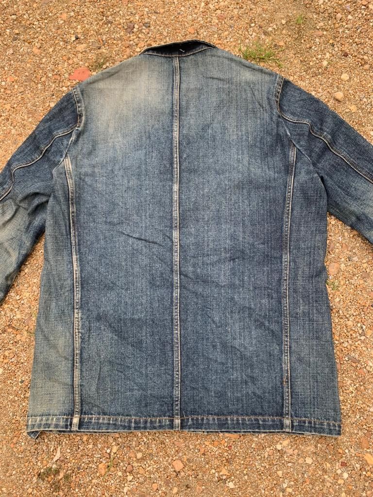 Uniqlo Uniqlo Jacket Distressed Denim Size US XL / EU 56 / 4 - 4 Thumbnail