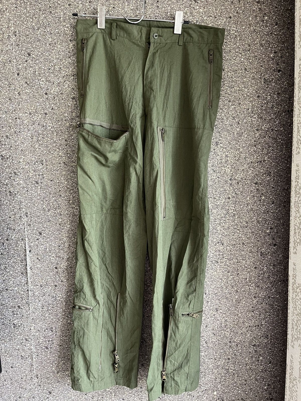 Image of Hysteric Glamour Flare Brand Casual Pants Ft46 in Army Green, Men's (Size 33)