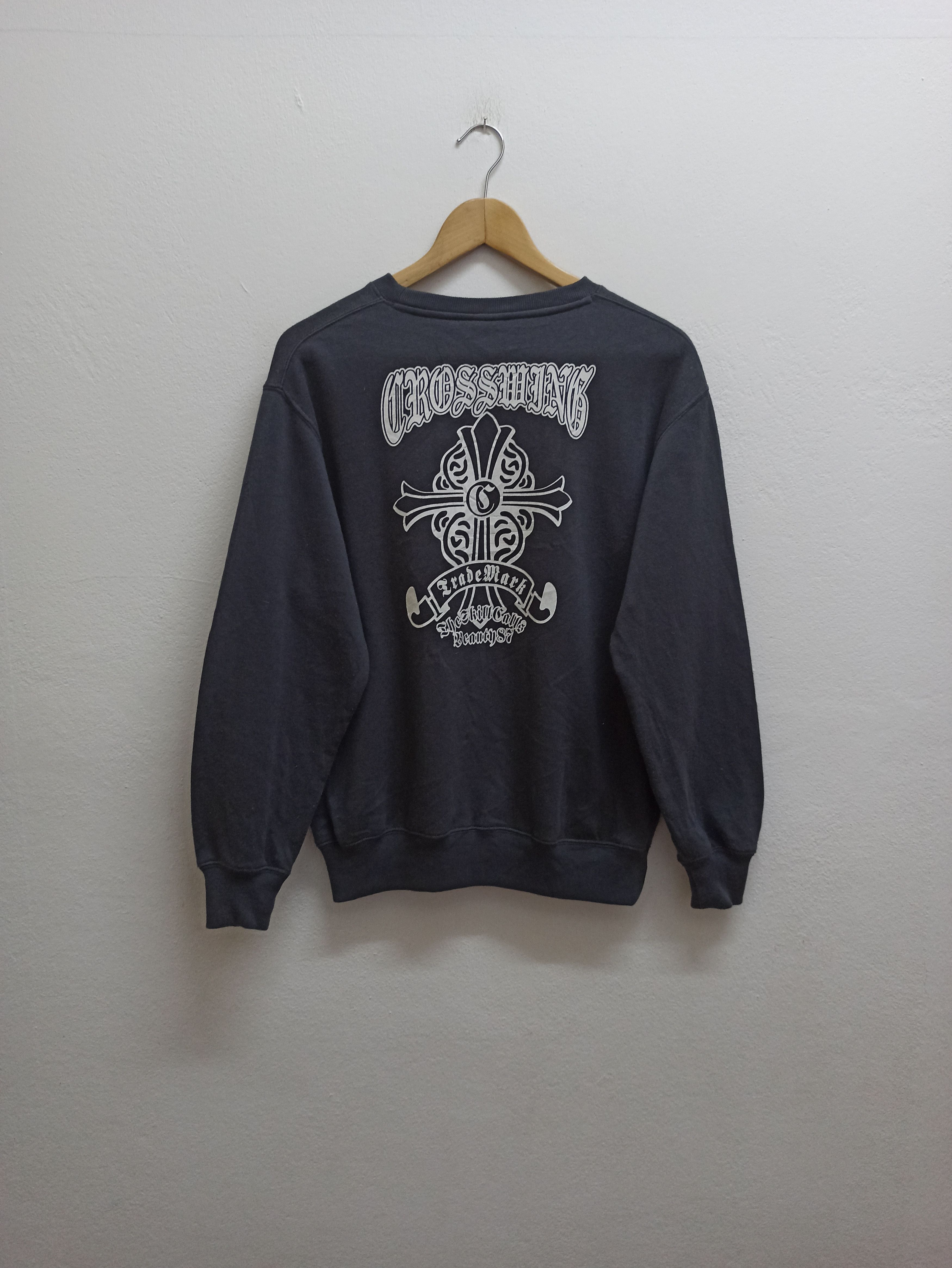 image of If Six Was Nine Cross Trademark By Plevo Brand (C35) in Dark Gray, Men's (Size Medium)