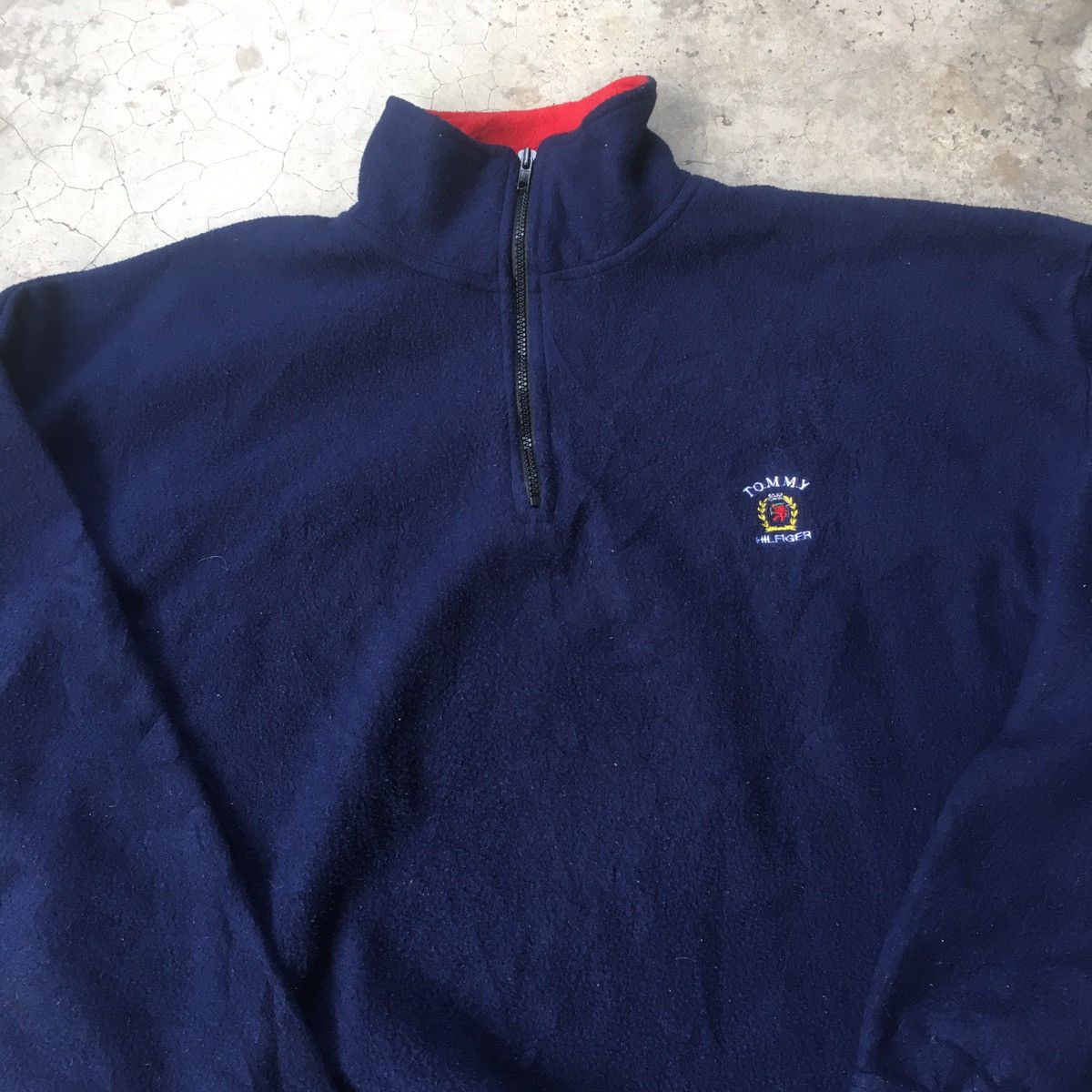 Tommy Hilfiger Tommy Hilfiger Crest Logo Zipper Fleece Sweater Size US XL / EU 56 / 4 - 5 Thumbnail