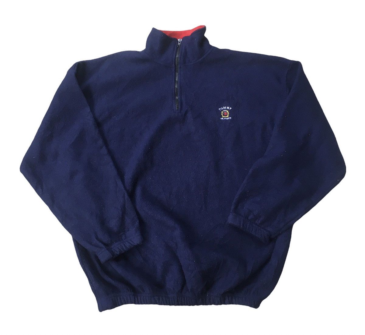 Tommy Hilfiger Tommy Hilfiger Crest Logo Zipper Fleece Sweater Size US XL / EU 56 / 4 - 1 Thumbnail