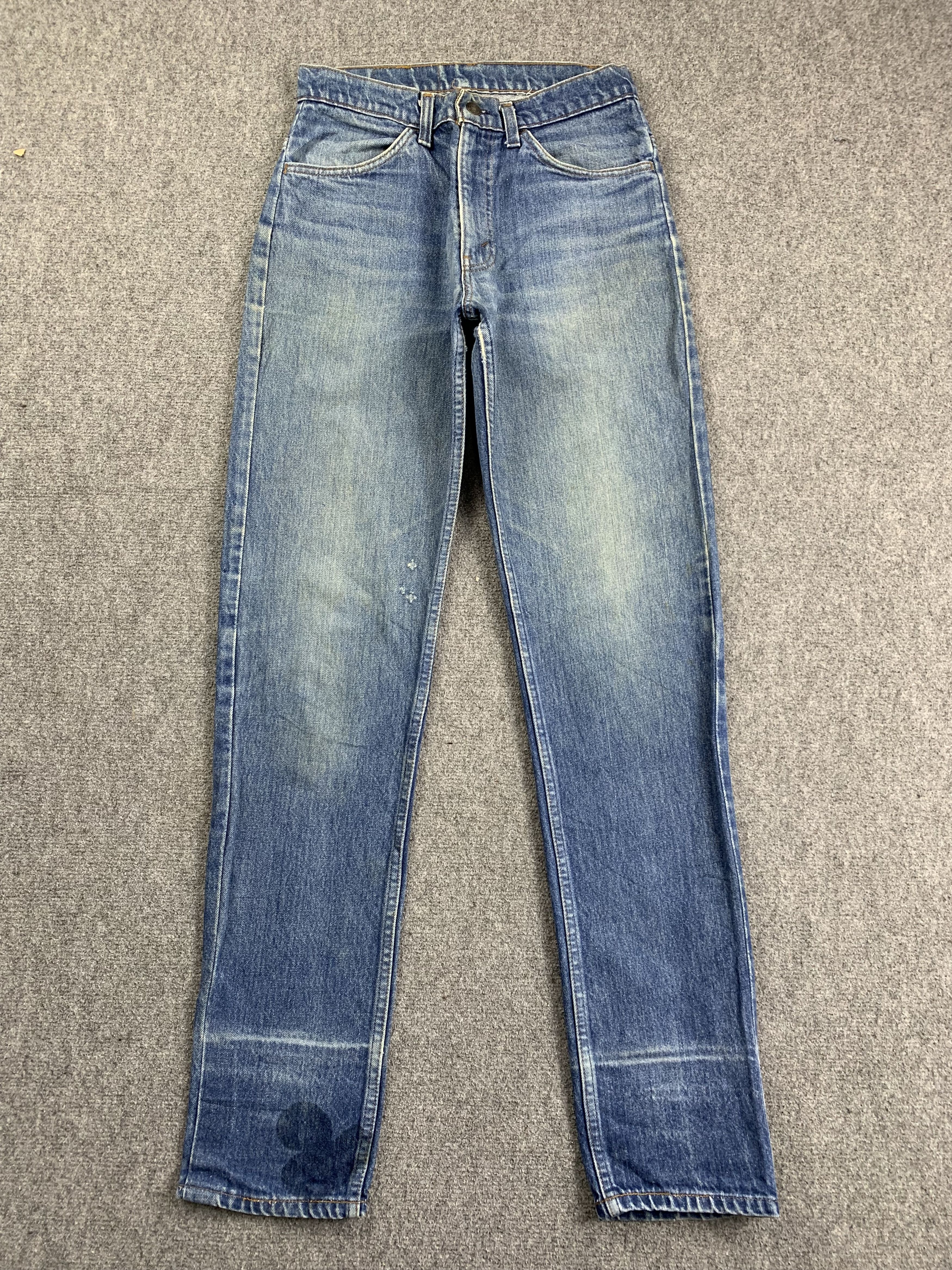 image of 80's Levis 519 Orange Tab Faded Blue Jeans in Blue Denim, Men's (Size 28)