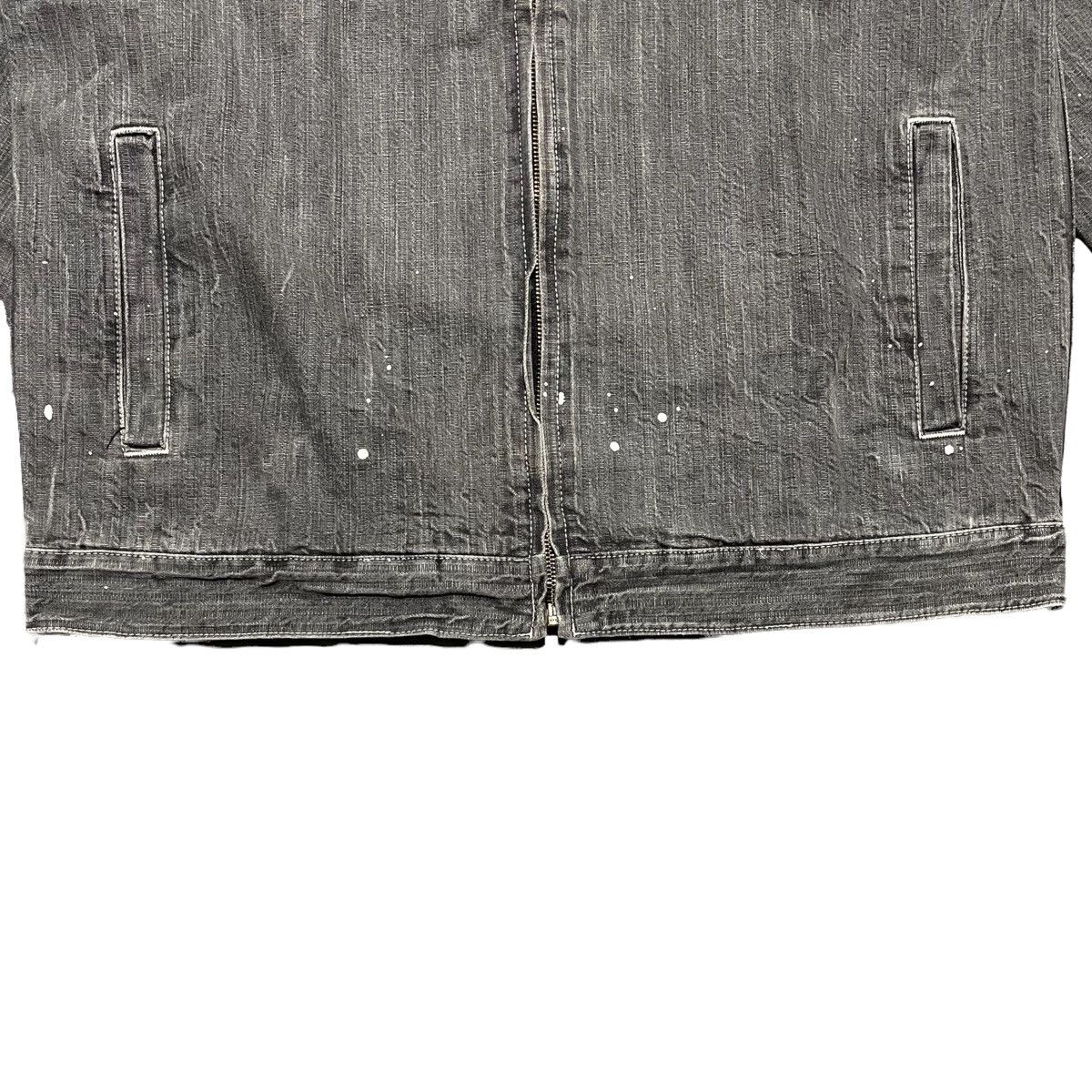 Japanese Brand Masterpiece Ruff n Tuff Splatter Denim Jacket Size US XL / EU 56 / 4 - 3 Thumbnail