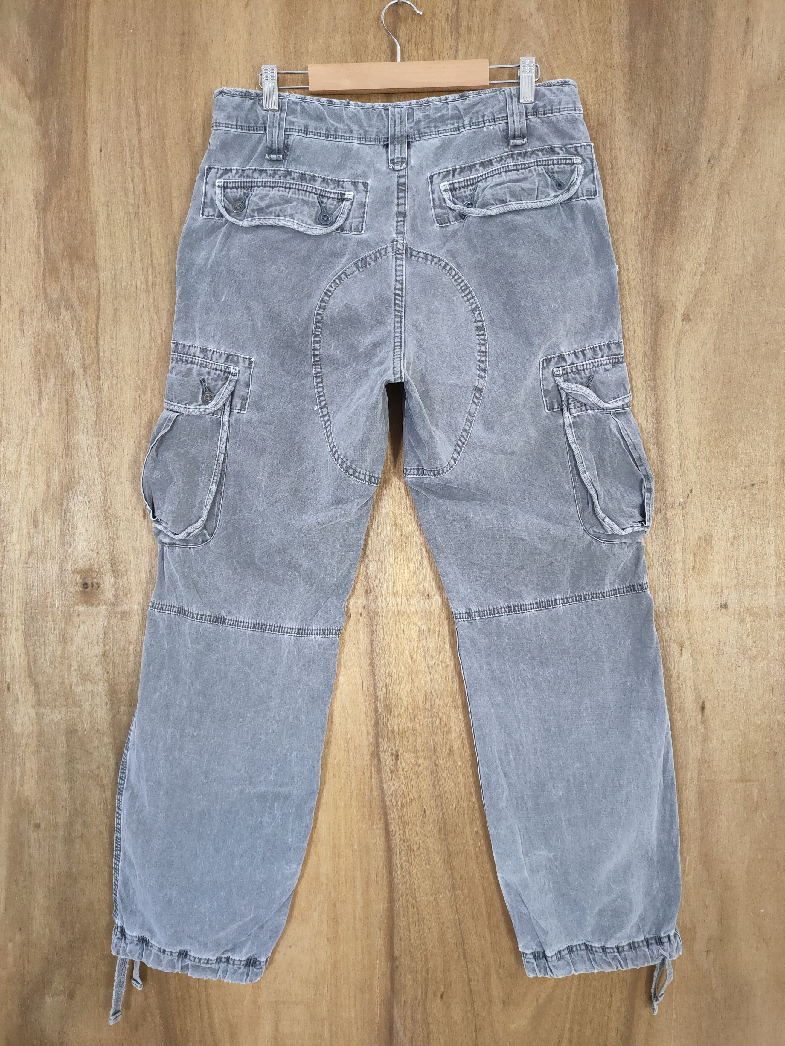Japanese Brand VINTAGE JAPANESE FADED CARGO PANTS Size US 34 / EU 50 - 6 Thumbnail