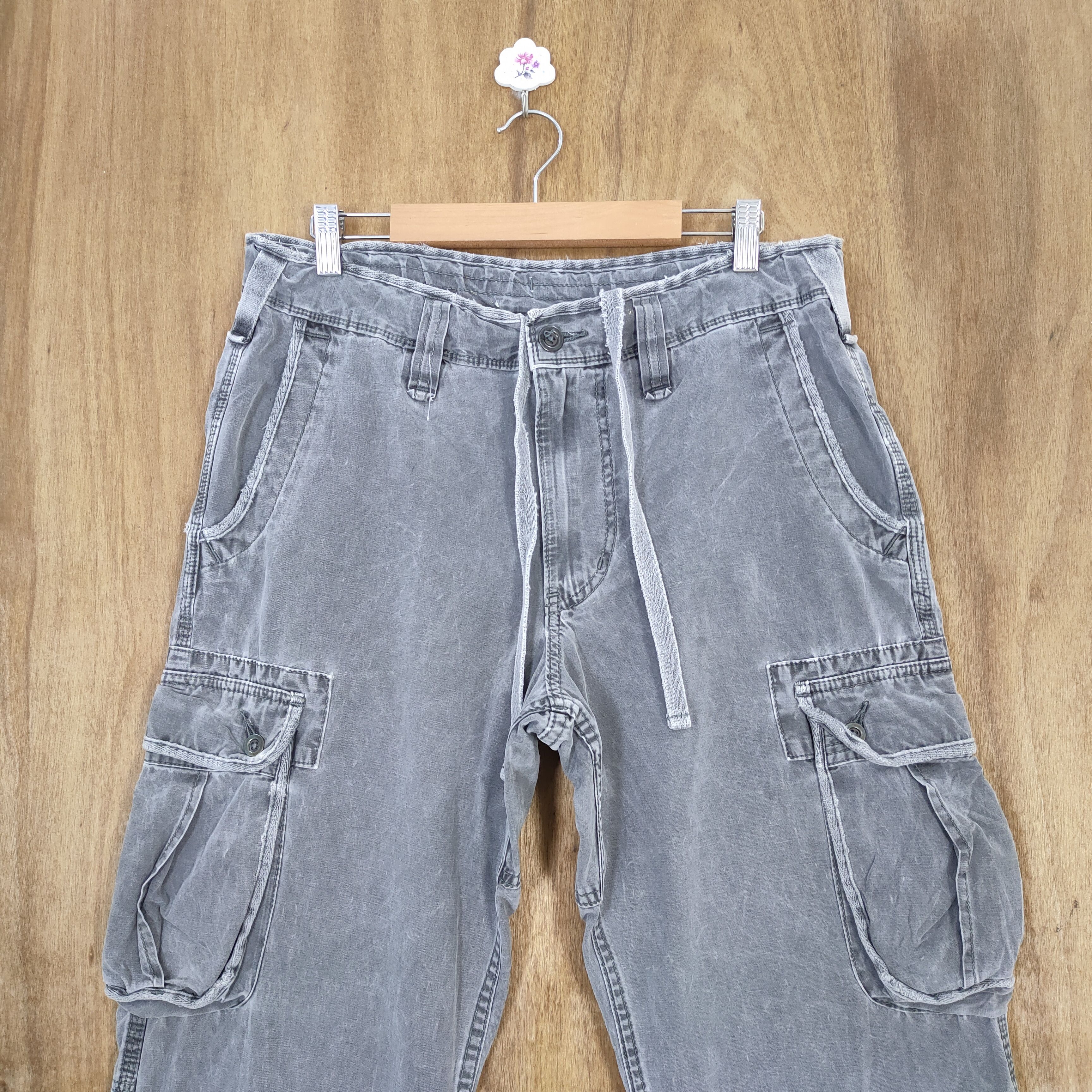 Japanese Brand VINTAGE JAPANESE FADED CARGO PANTS Size US 34 / EU 50 - 1 Thumbnail
