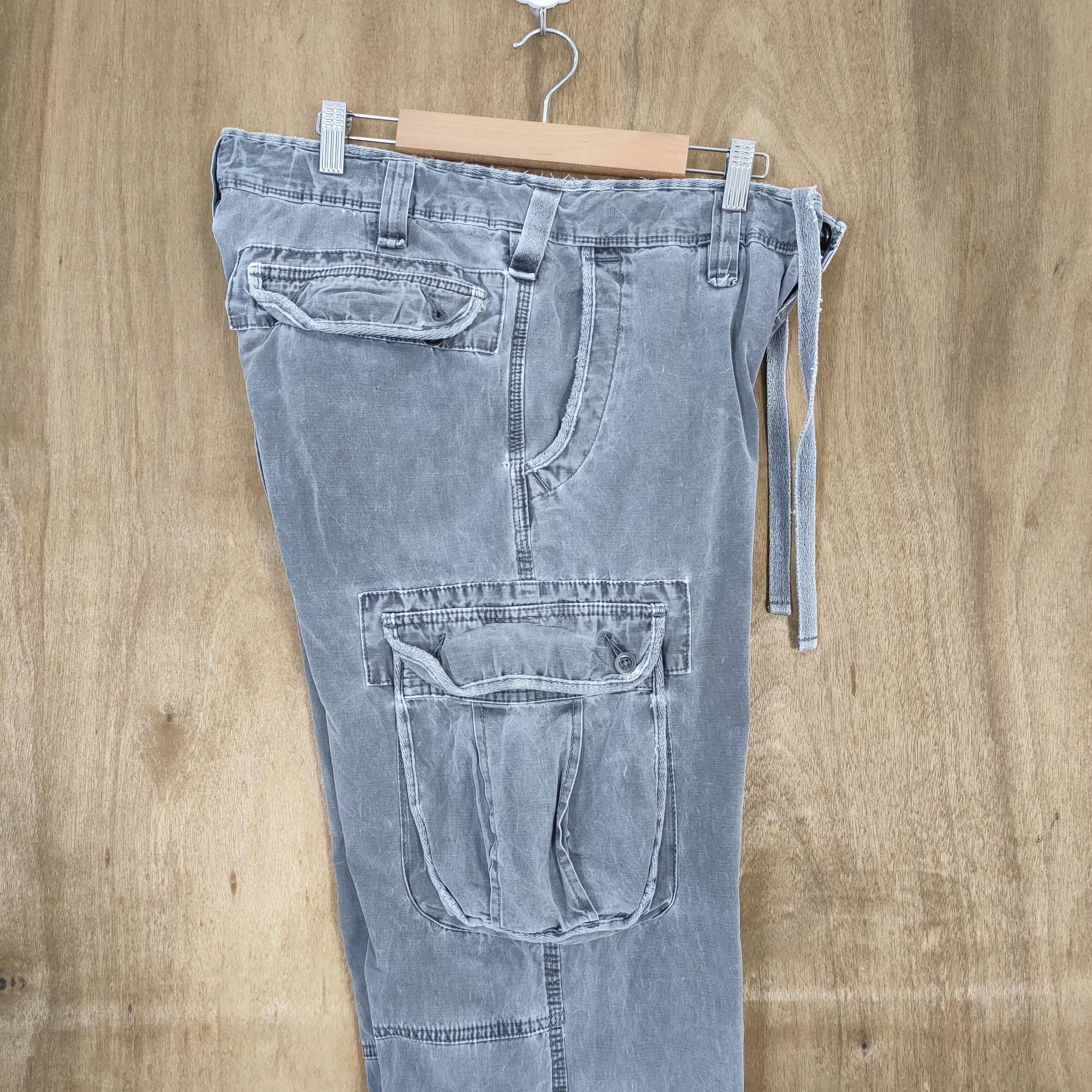 Japanese Brand VINTAGE JAPANESE FADED CARGO PANTS Size US 34 / EU 50 - 12 Thumbnail