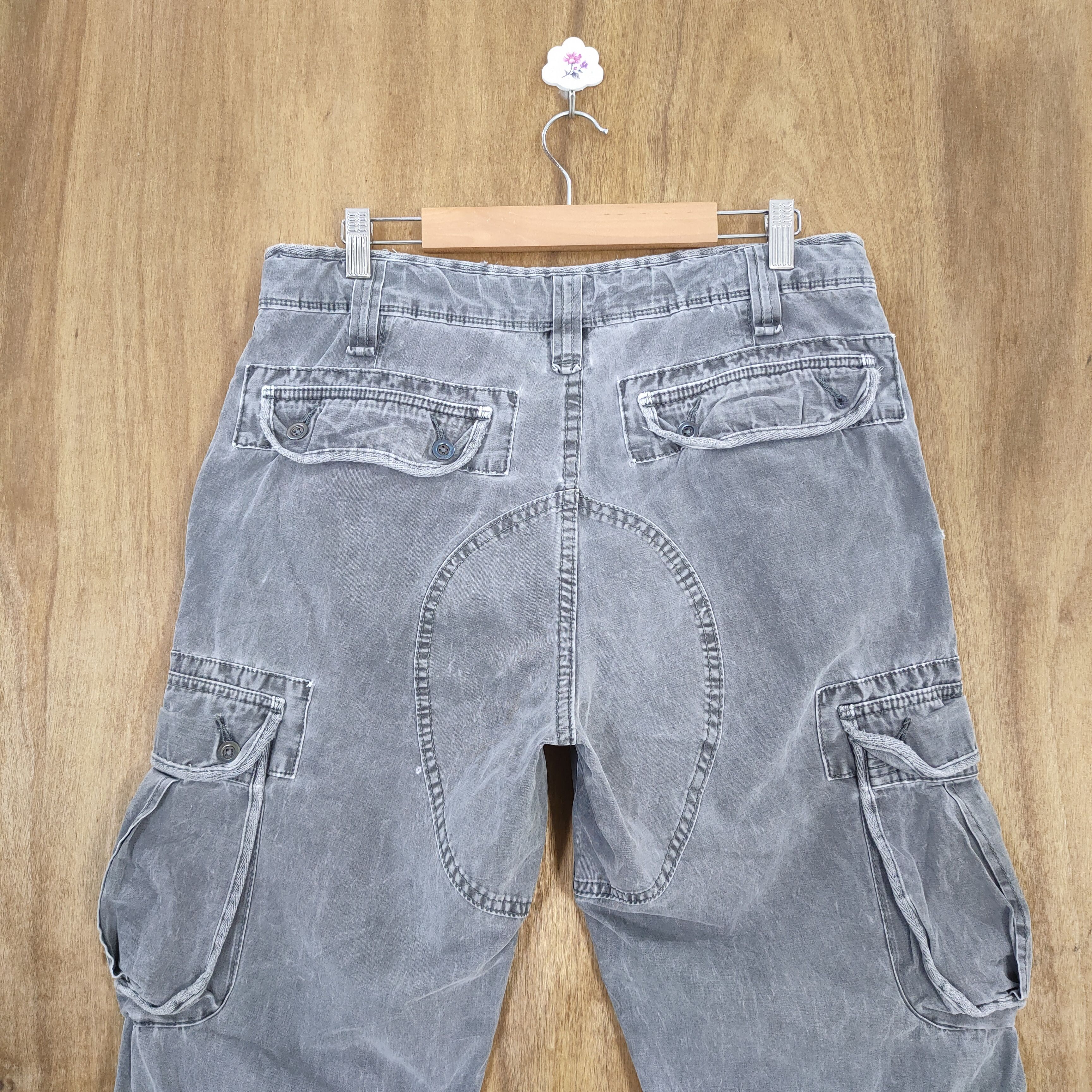 Japanese Brand VINTAGE JAPANESE FADED CARGO PANTS Size US 34 / EU 50 - 9 Thumbnail