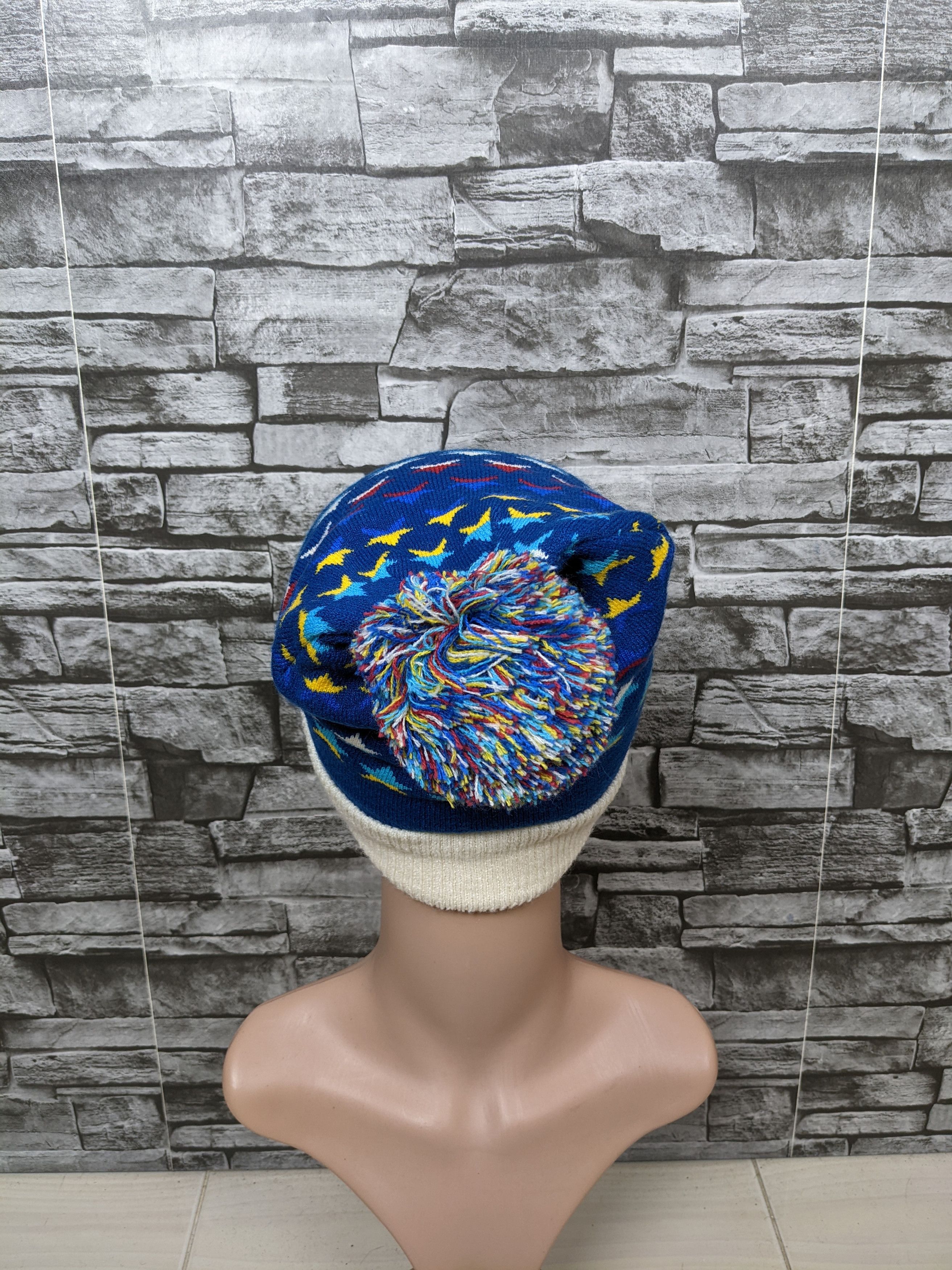 Japanese Brand Vintage Browny Japan Pattern Unbranded Beanie Hat Cap Snow Size ONE SIZE - 3 Thumbnail
