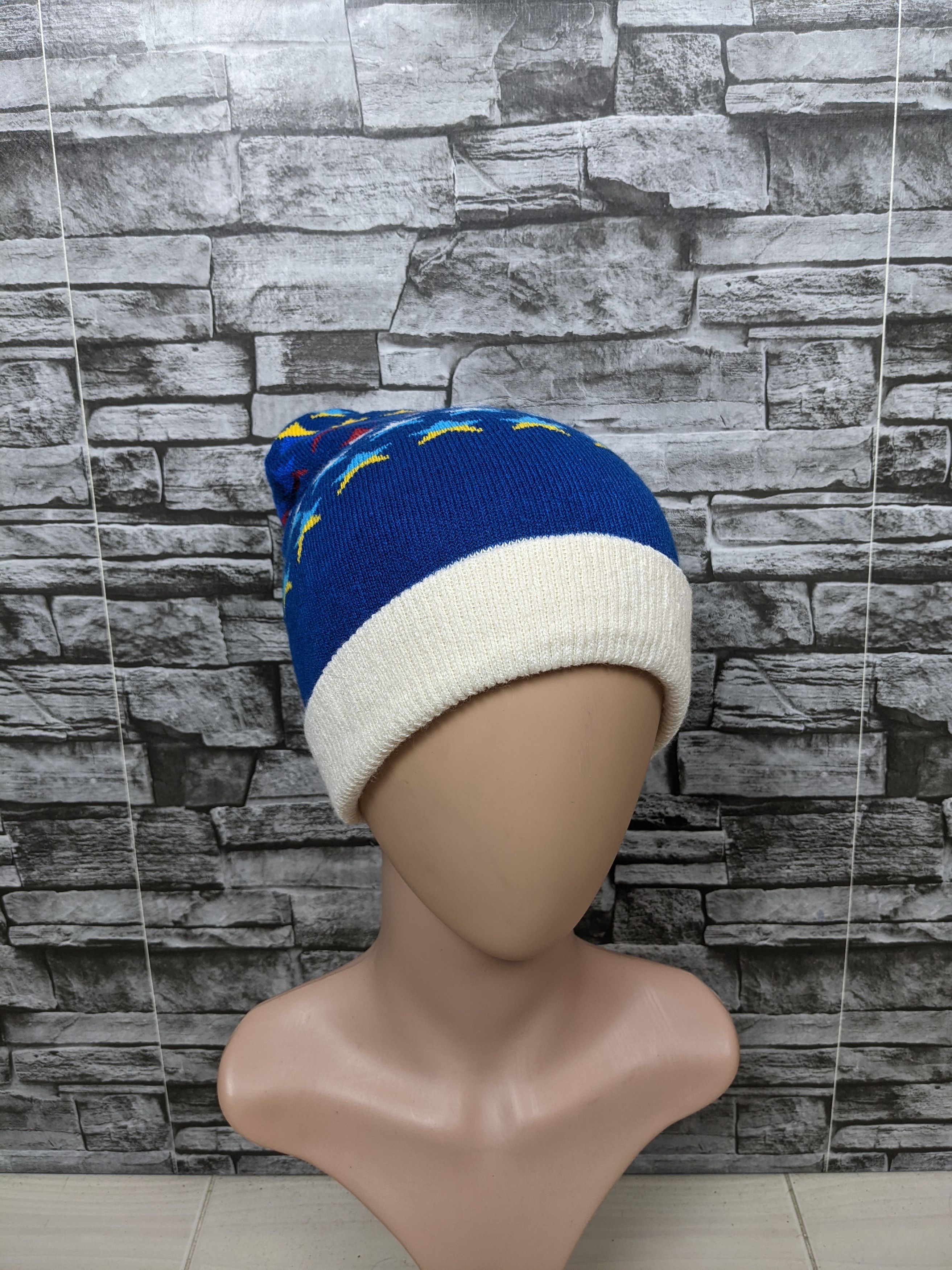 Japanese Brand Vintage Browny Japan Pattern Unbranded Beanie Hat Cap Snow Size ONE SIZE - 1 Thumbnail