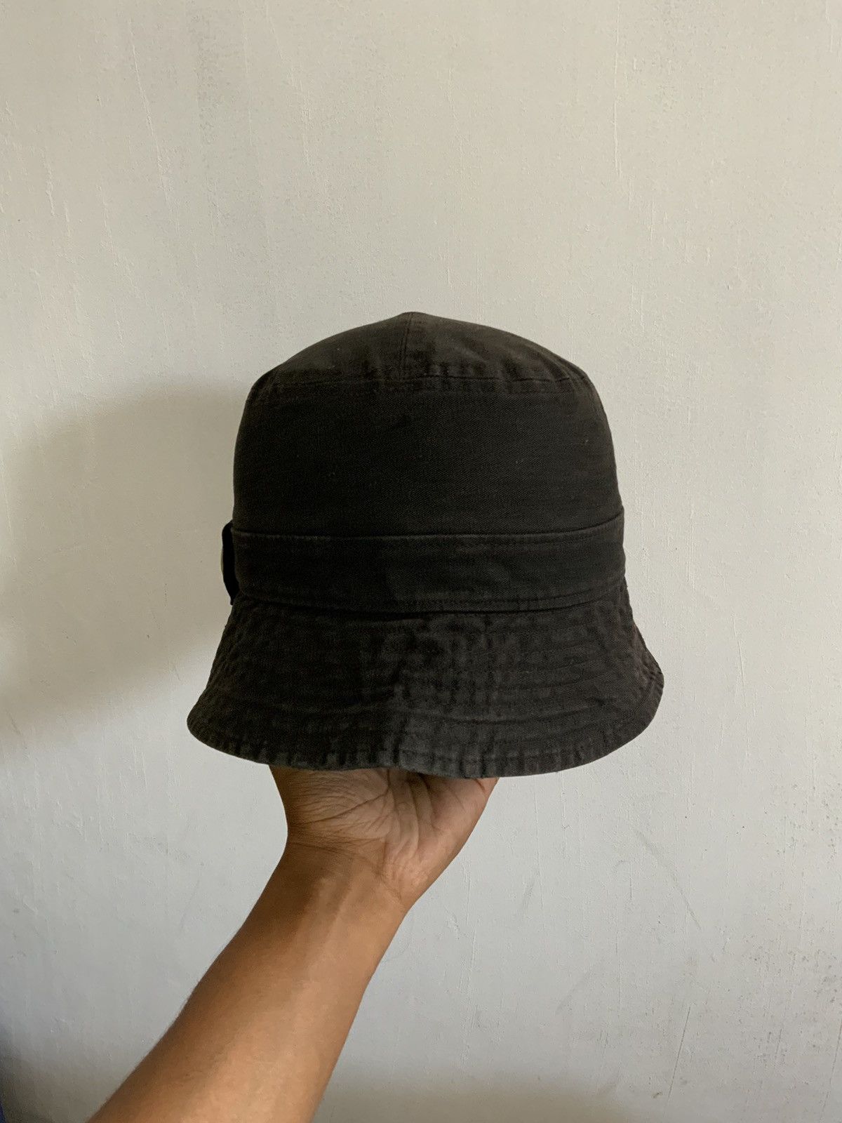 Japanese Brand Plain Single Button Side Fade Outdoor Bucket Hat Size ONE SIZE - 3 Thumbnail