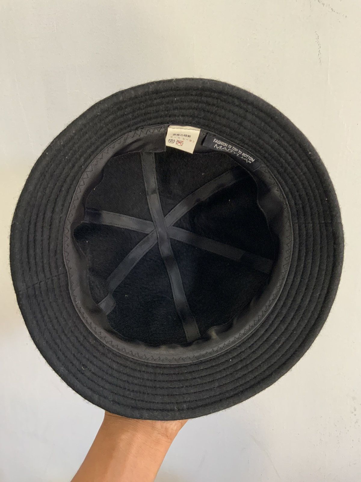 Japanese Brand Wool Mohair Marylia Bucket Hat Size ONE SIZE - 9 Thumbnail