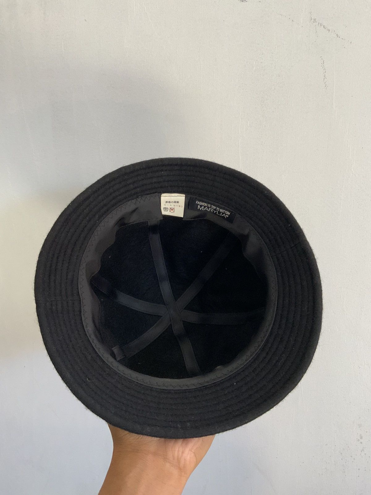 Japanese Brand Wool Mohair Marylia Bucket Hat Size ONE SIZE - 7 Thumbnail