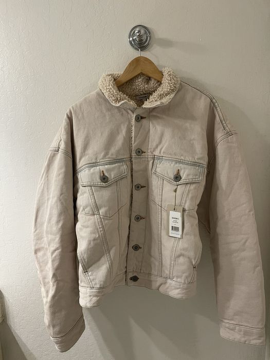 Yeezy sherpa cheap jean jacket