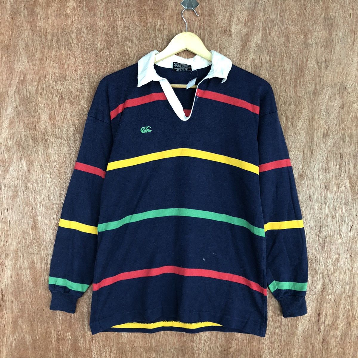 Canterbury of New Zealand DLL Canterbury New Zealand rugby jersy stripe #1626 Size US S / EU 44-46 / 1 - 3 Thumbnail