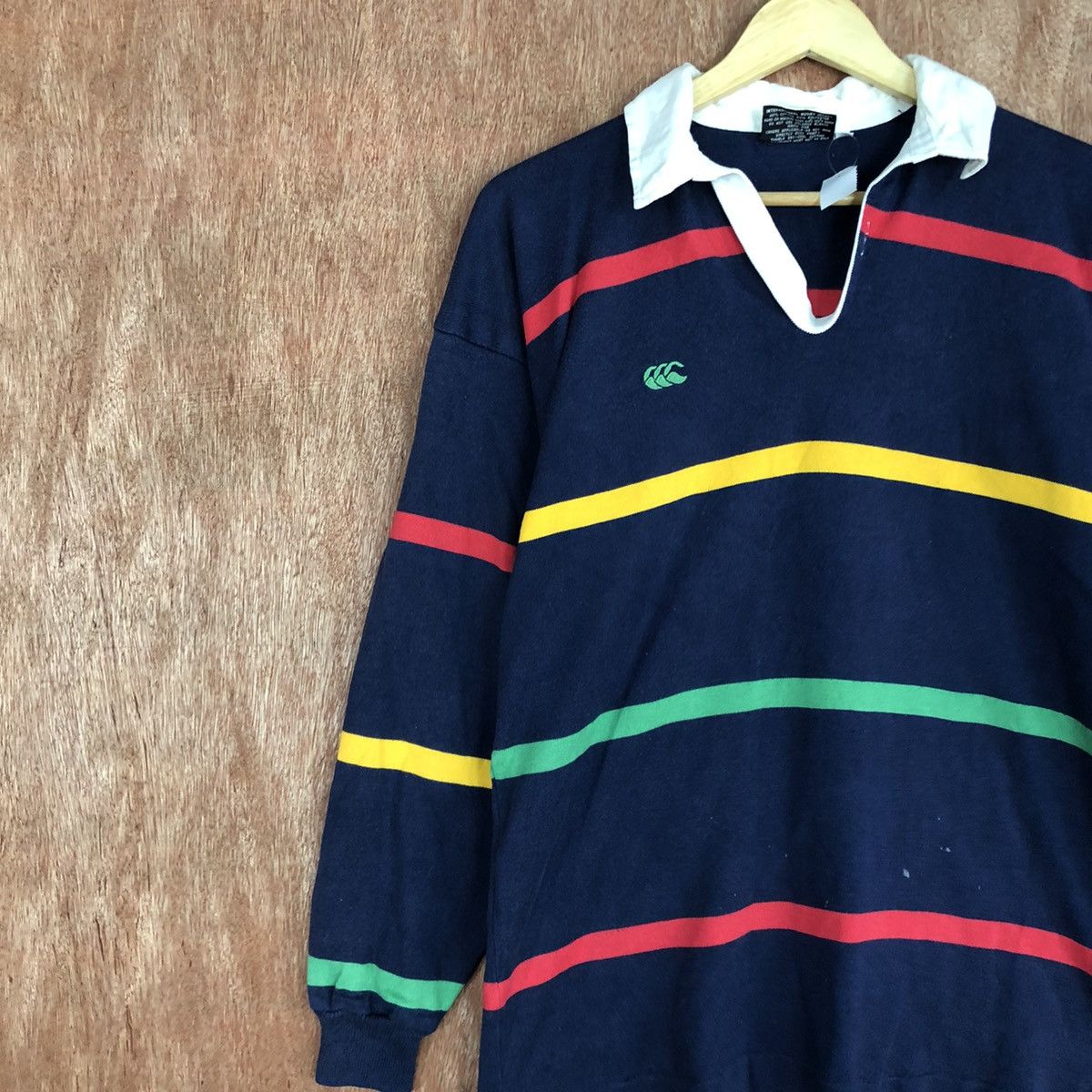 Canterbury of New Zealand DLL Canterbury New Zealand rugby jersy stripe #1626 Size US S / EU 44-46 / 1 - 7 Thumbnail
