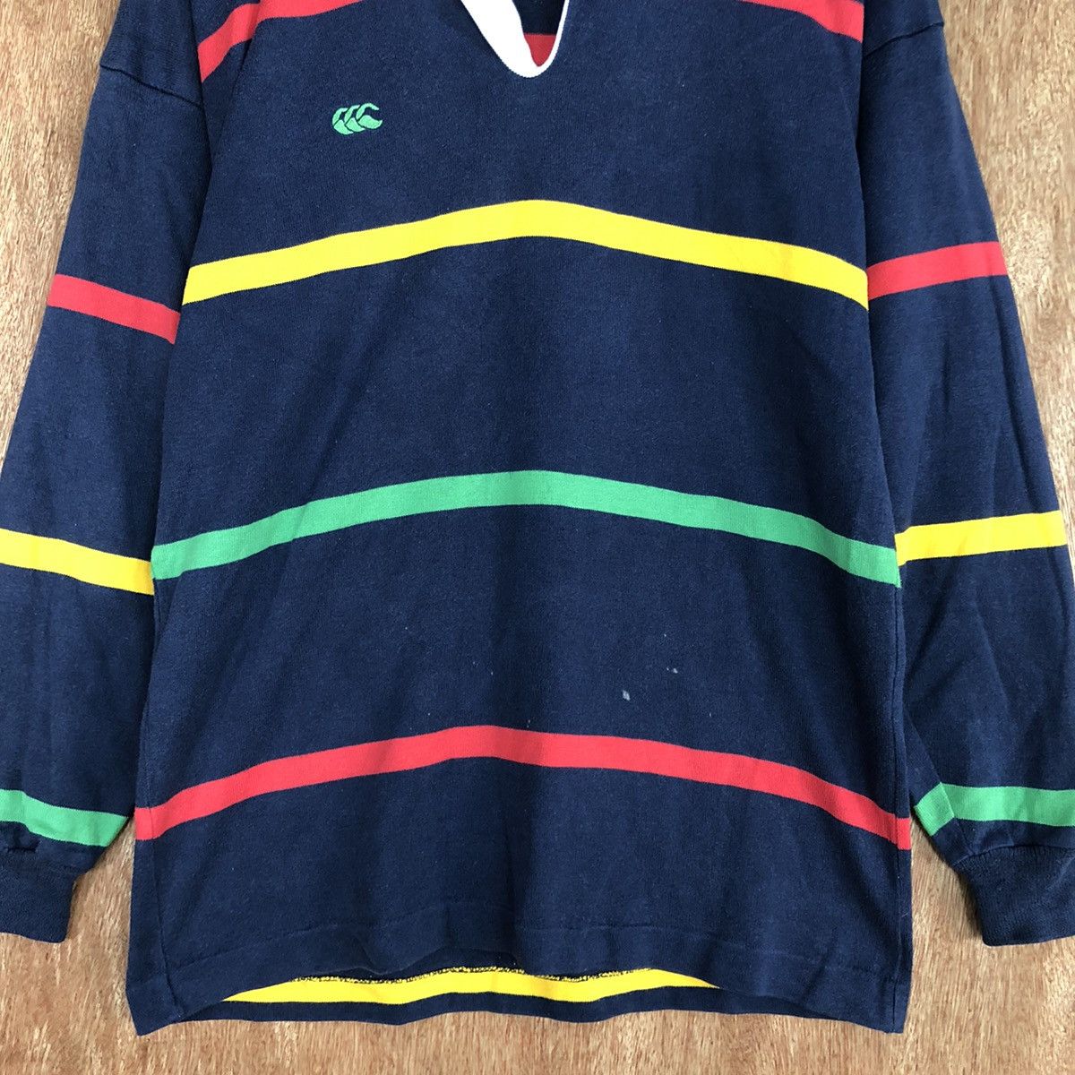 Canterbury of New Zealand DLL Canterbury New Zealand rugby jersy stripe #1626 Size US S / EU 44-46 / 1 - 8 Thumbnail