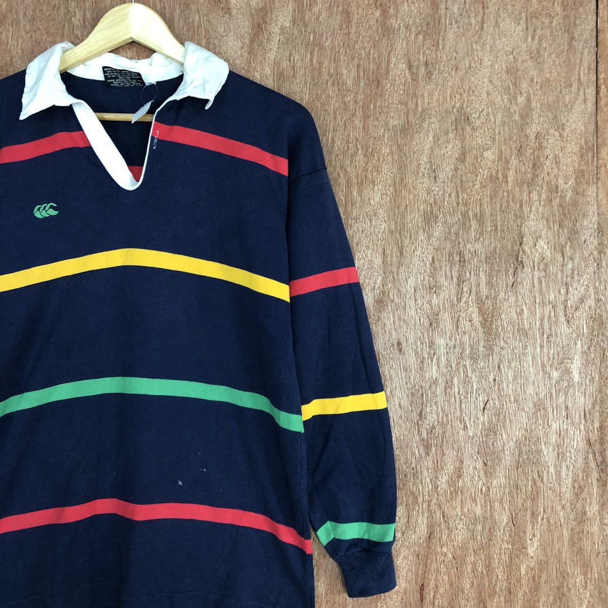 Canterbury of New Zealand DLL Canterbury New Zealand rugby jersy stripe #1626 Size US S / EU 44-46 / 1 - 5 Thumbnail