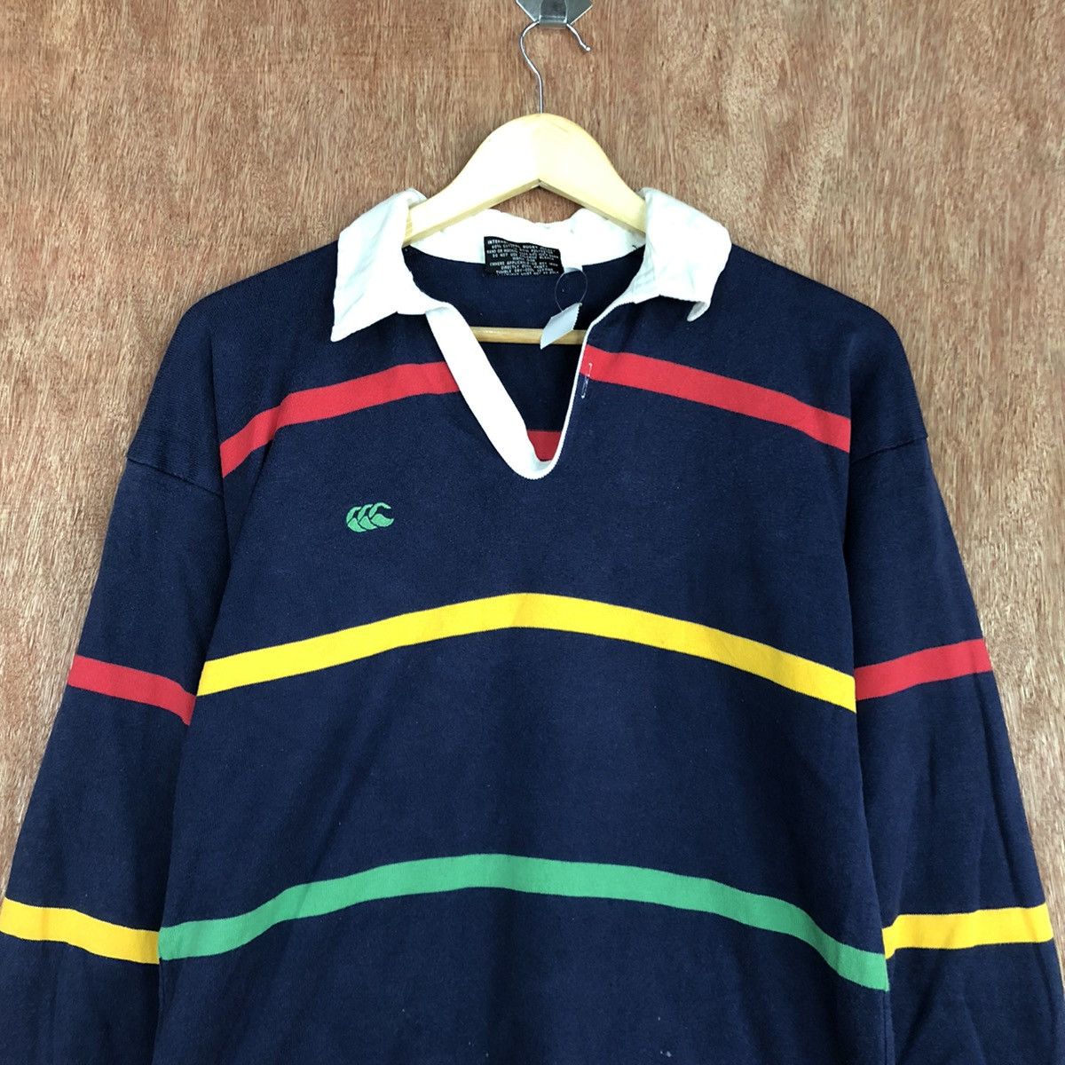 Canterbury of New Zealand DLL Canterbury New Zealand rugby jersy stripe #1626 Size US S / EU 44-46 / 1 - 9 Thumbnail