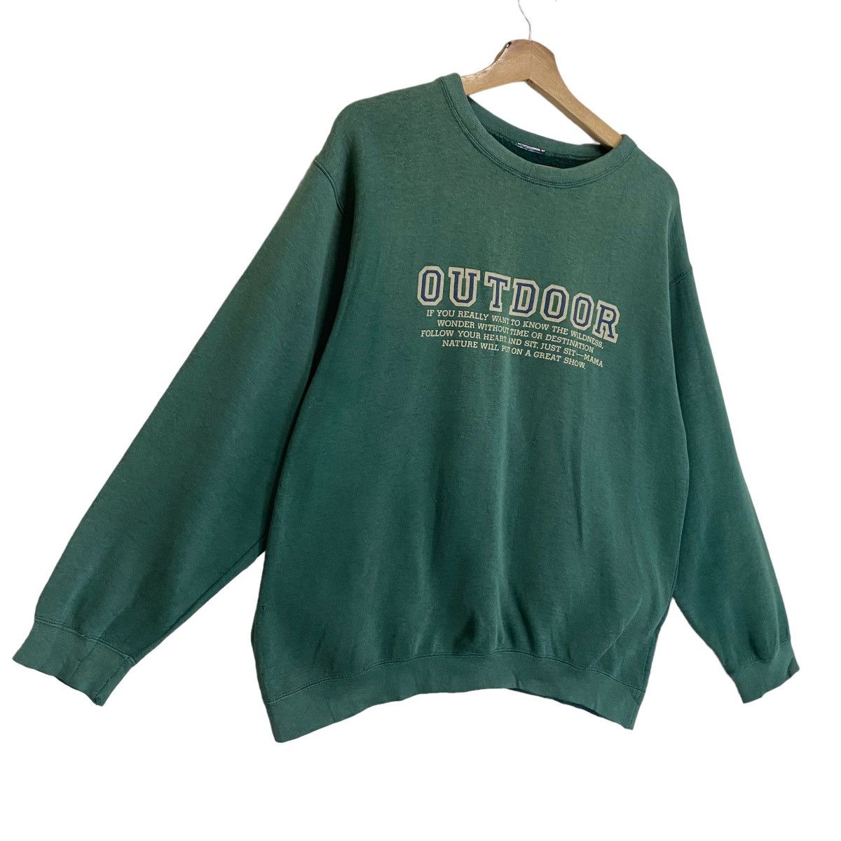 Vintage Vintage 90s Outdoor Big Logo Crewneck Sweatshirt Size M Size US M / EU 48-50 / 2 - 2 Thumbnail