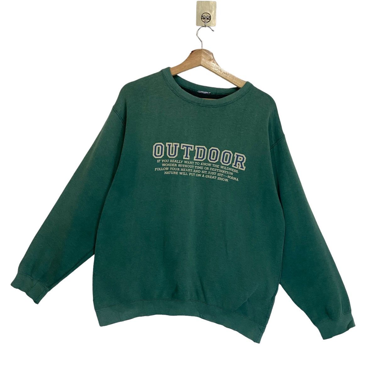 Vintage Vintage 90s Outdoor Big Logo Crewneck Sweatshirt Size M Size US M / EU 48-50 / 2 - 1 Thumbnail
