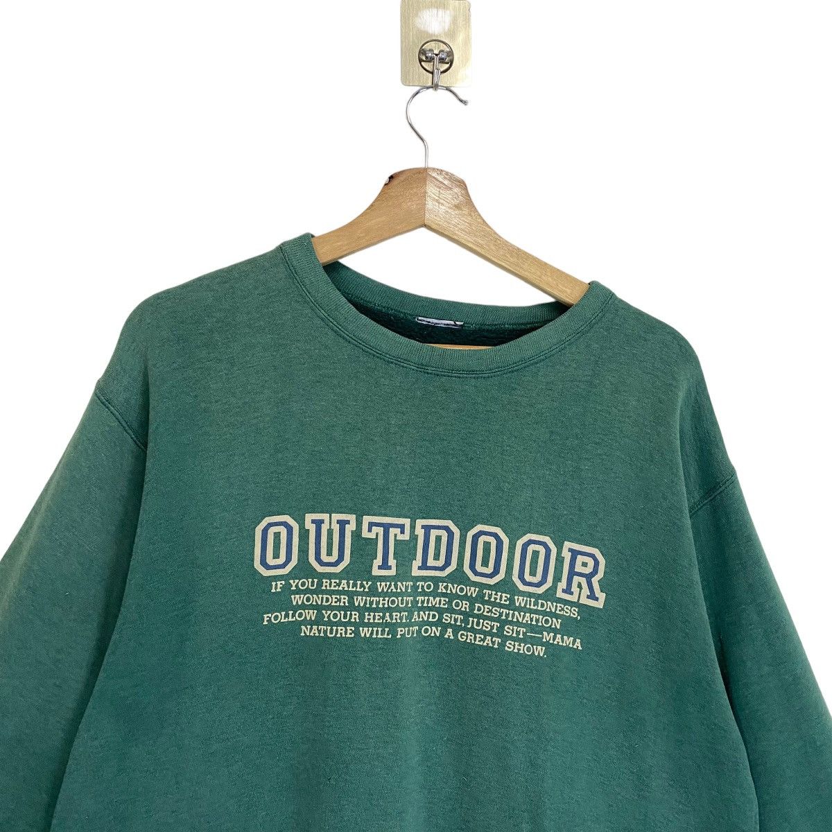 Vintage Vintage 90s Outdoor Big Logo Crewneck Sweatshirt Size M Size US M / EU 48-50 / 2 - 4 Thumbnail