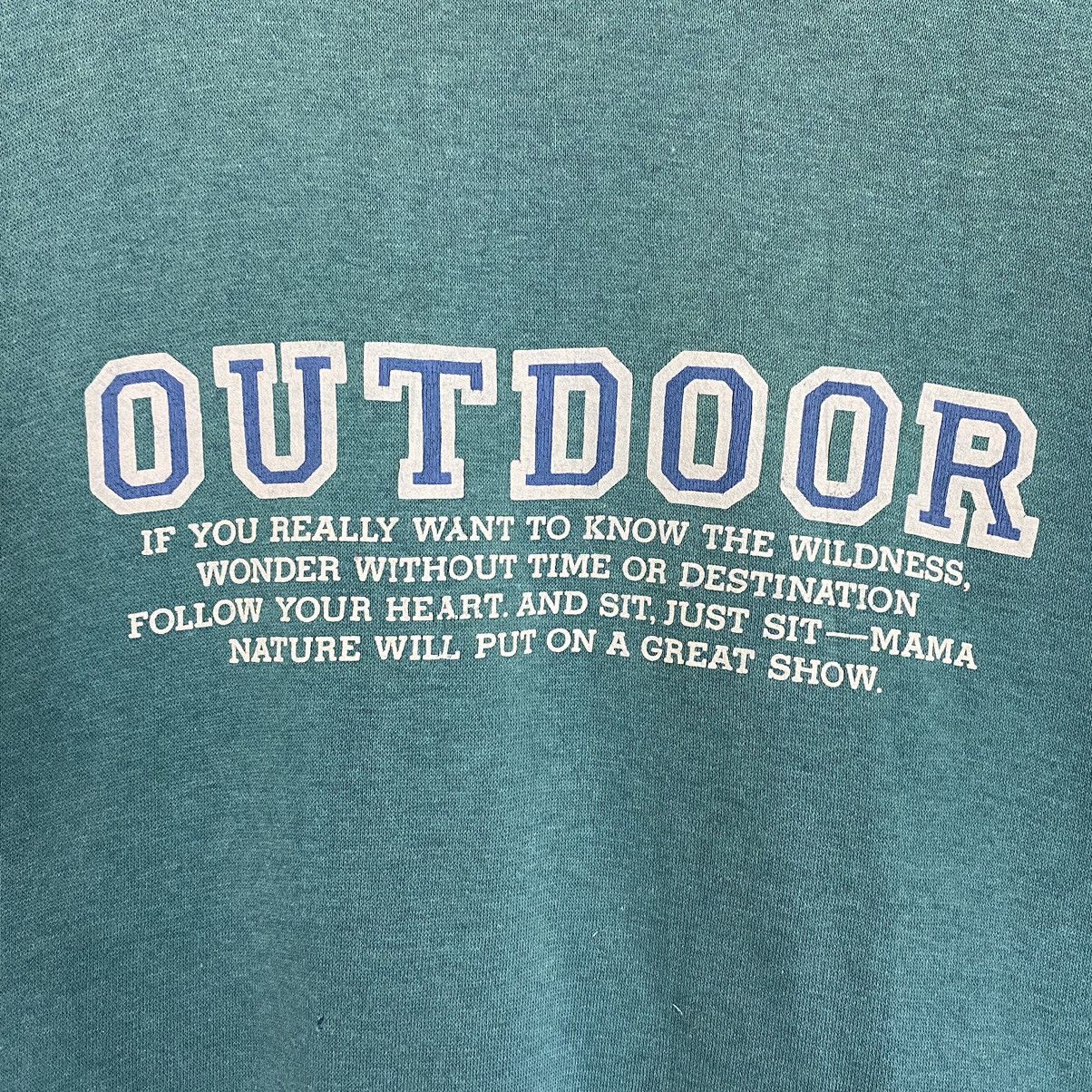 Vintage Vintage 90s Outdoor Big Logo Crewneck Sweatshirt Size M Size US M / EU 48-50 / 2 - 5 Thumbnail