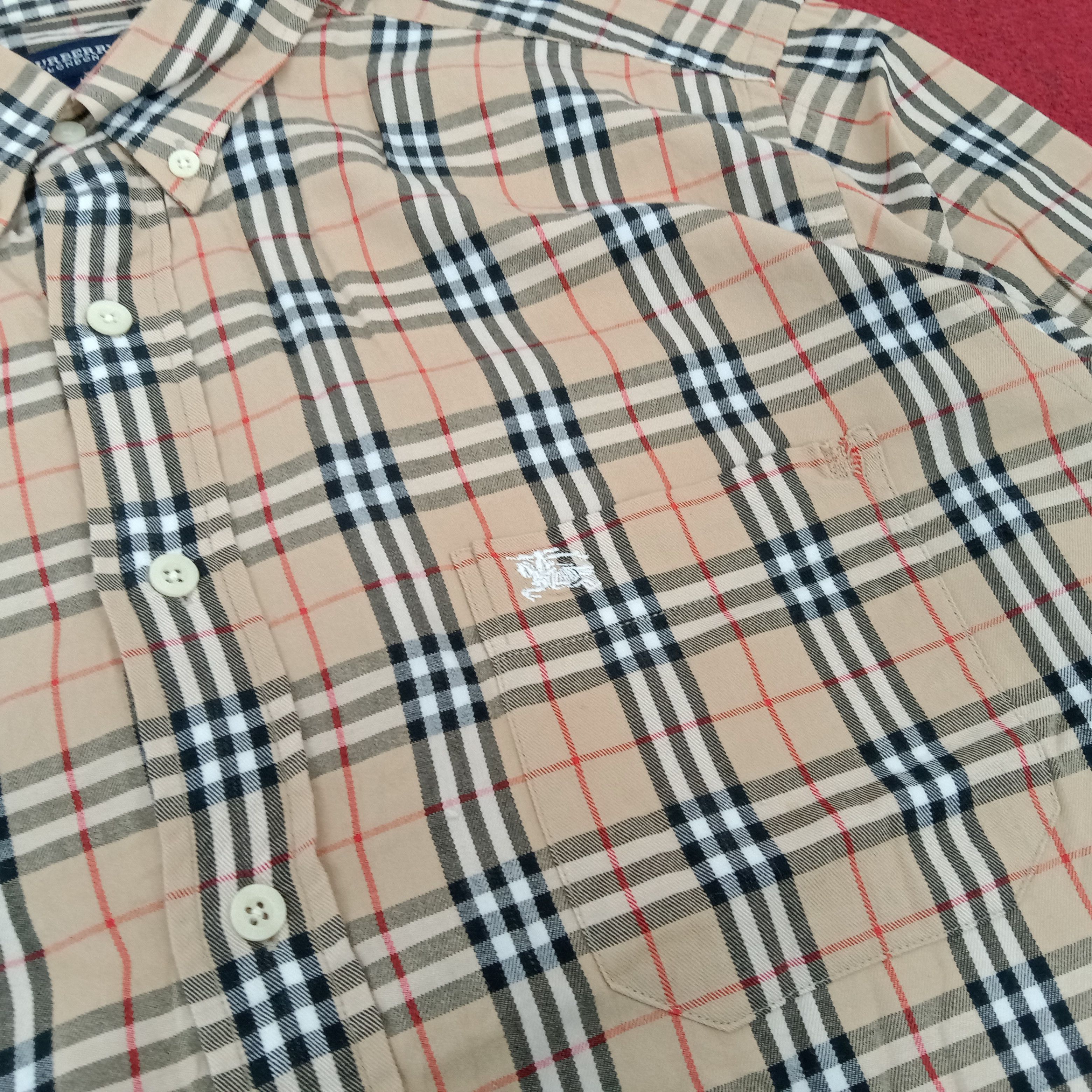 Burberry × Vintage Burberry London Nova Check Design Style Formal Shirt Size US L / EU 52-54 / 3 - 2 Thumbnail