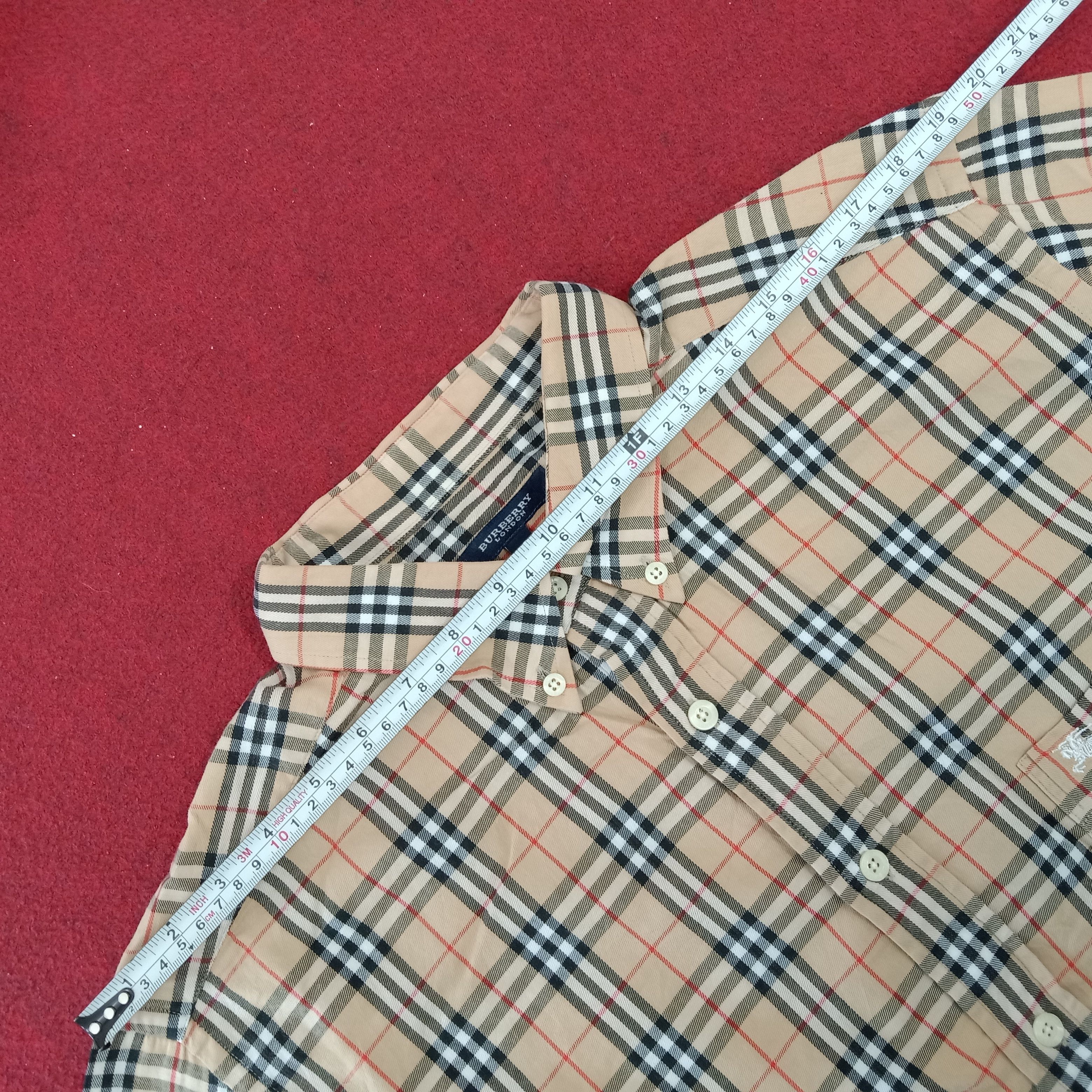 Burberry × Vintage Burberry London Nova Check Design Style Formal Shirt Size US L / EU 52-54 / 3 - 8 Thumbnail