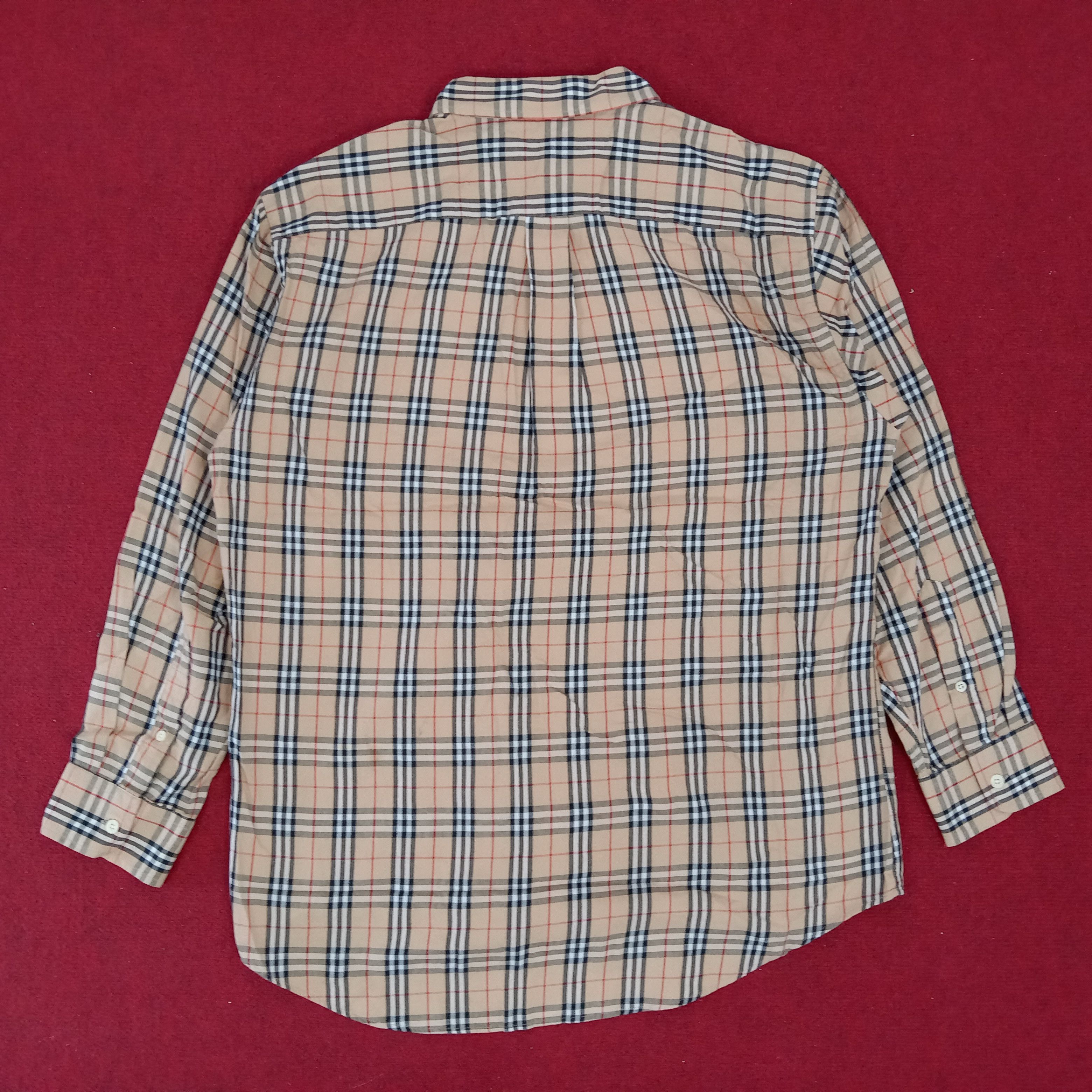 Burberry × Vintage Burberry London Nova Check Design Style Formal Shirt Size US L / EU 52-54 / 3 - 3 Thumbnail