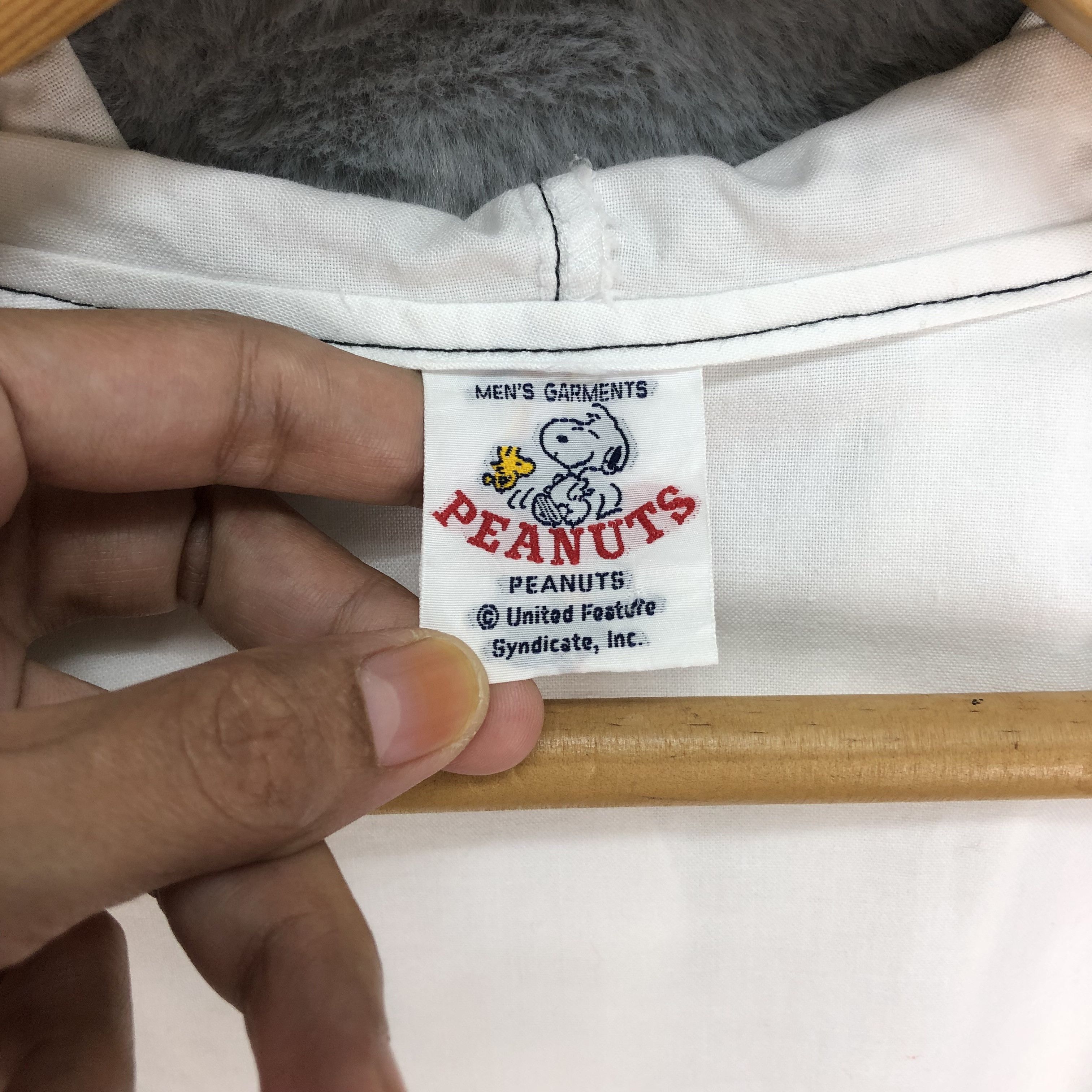 Peanuts Vintage Peanuts Snoopy Back Big Logo Hooded Jacket #4676-163 Size US L / EU 52-54 / 3 - 10 Thumbnail