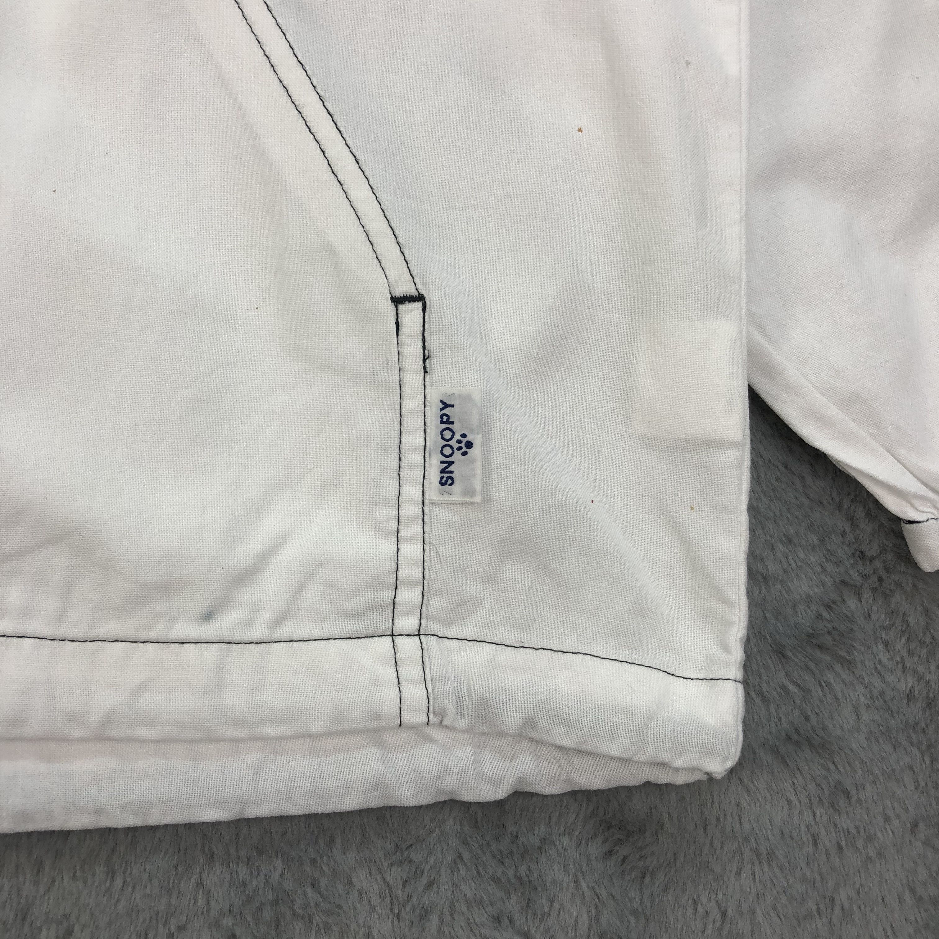 Peanuts Vintage Peanuts Snoopy Back Big Logo Hooded Jacket #4676-163 Size US L / EU 52-54 / 3 - 8 Thumbnail