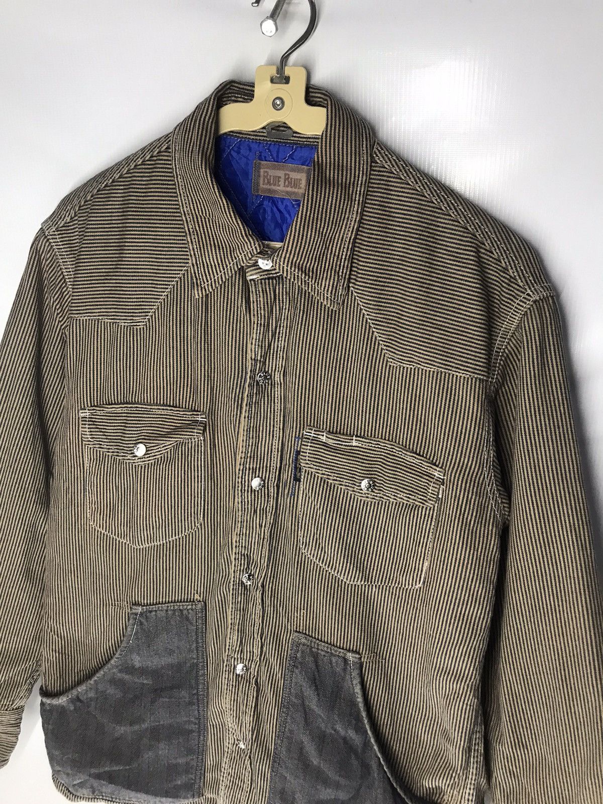 Blue Blue Japan × Vintage 🔥BEST OFFER 🔥blue blue snap button jacket Size US S / EU 44-46 / 1 - 10 Thumbnail