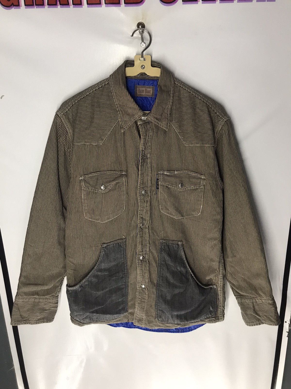 Blue Blue Japan × Vintage 🔥BEST OFFER 🔥blue blue snap button jacket Size US S / EU 44-46 / 1 - 11 Thumbnail