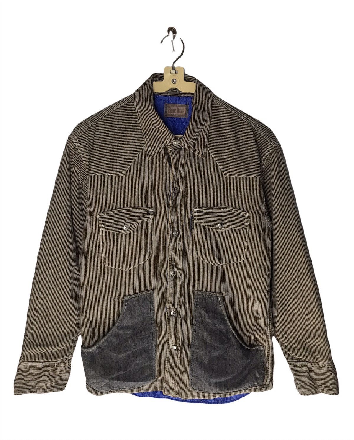 Blue Blue Japan × Vintage 🔥BEST OFFER 🔥blue blue snap button jacket Size US S / EU 44-46 / 1 - 2 Thumbnail