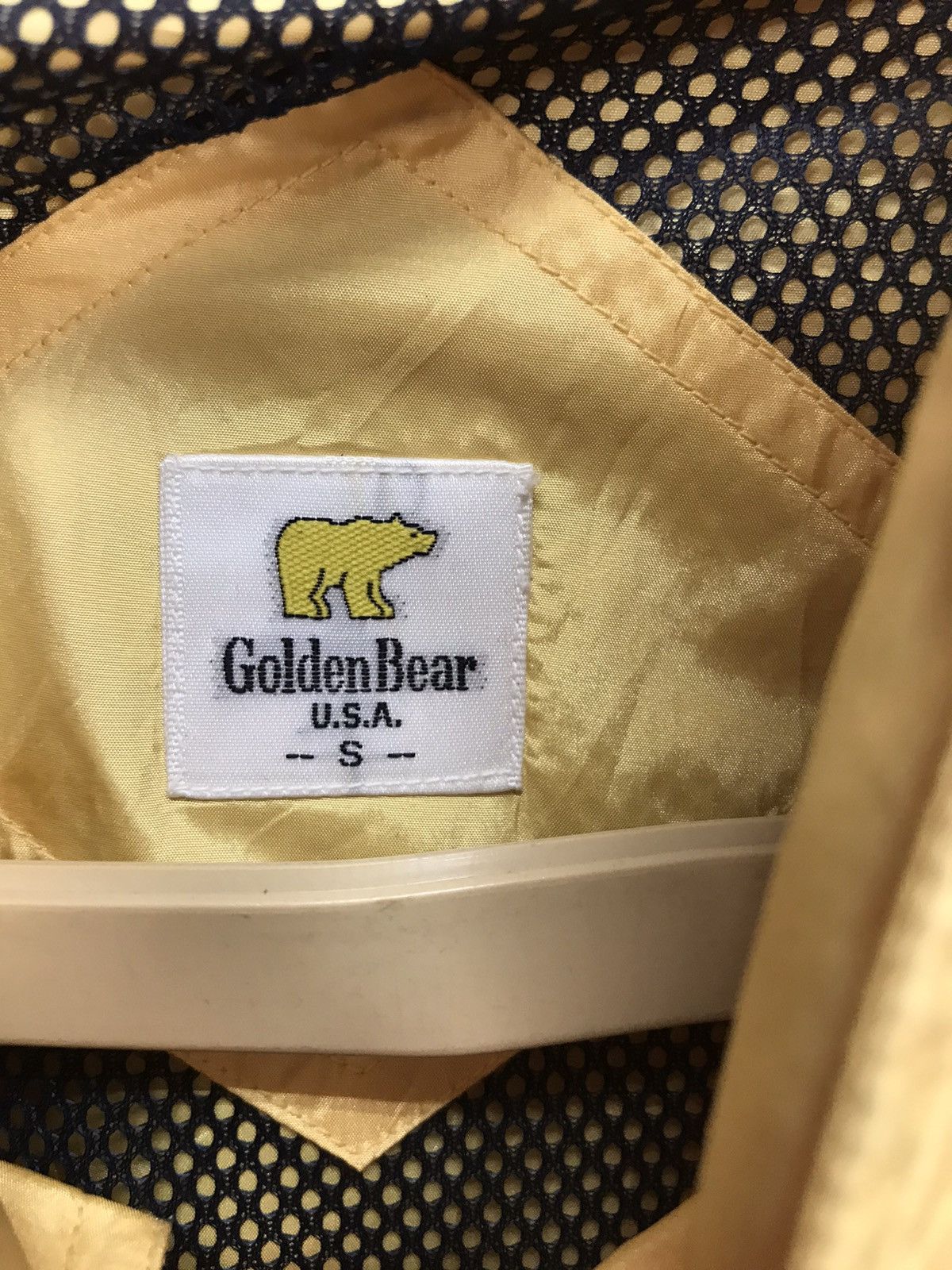 Golden bear zipper jacket hidden hoodie