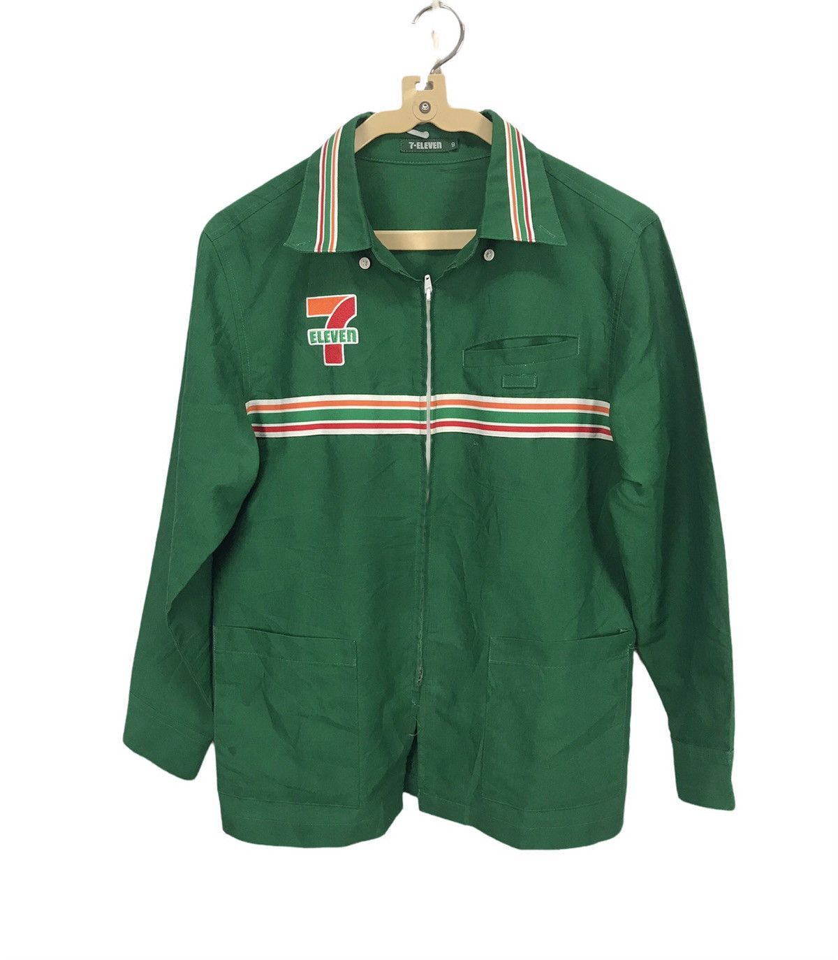 Japanese Brand Vintage 7-eleven long sleeve zipper uniform Size US S / EU 44-46 / 1 - 1 Thumbnail