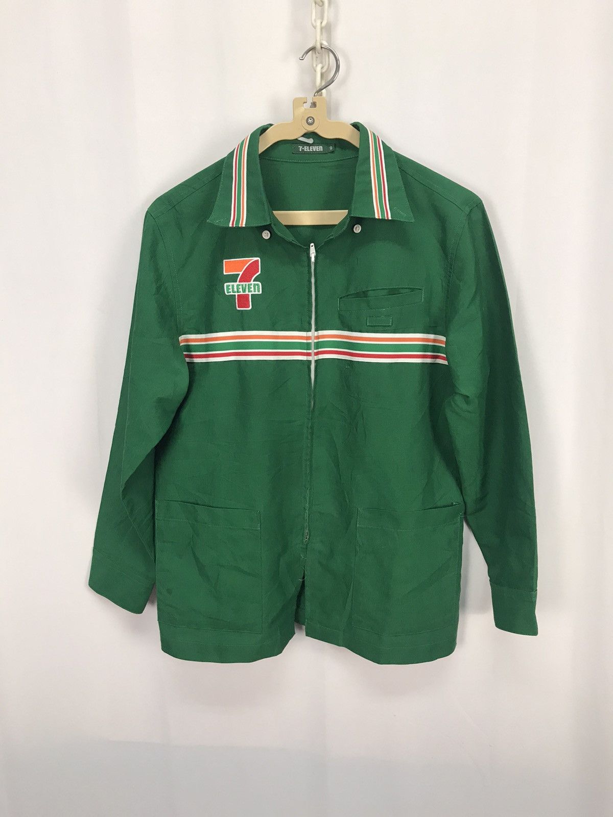 Japanese Brand Vintage 7-eleven long sleeve zipper uniform Size US S / EU 44-46 / 1 - 8 Thumbnail