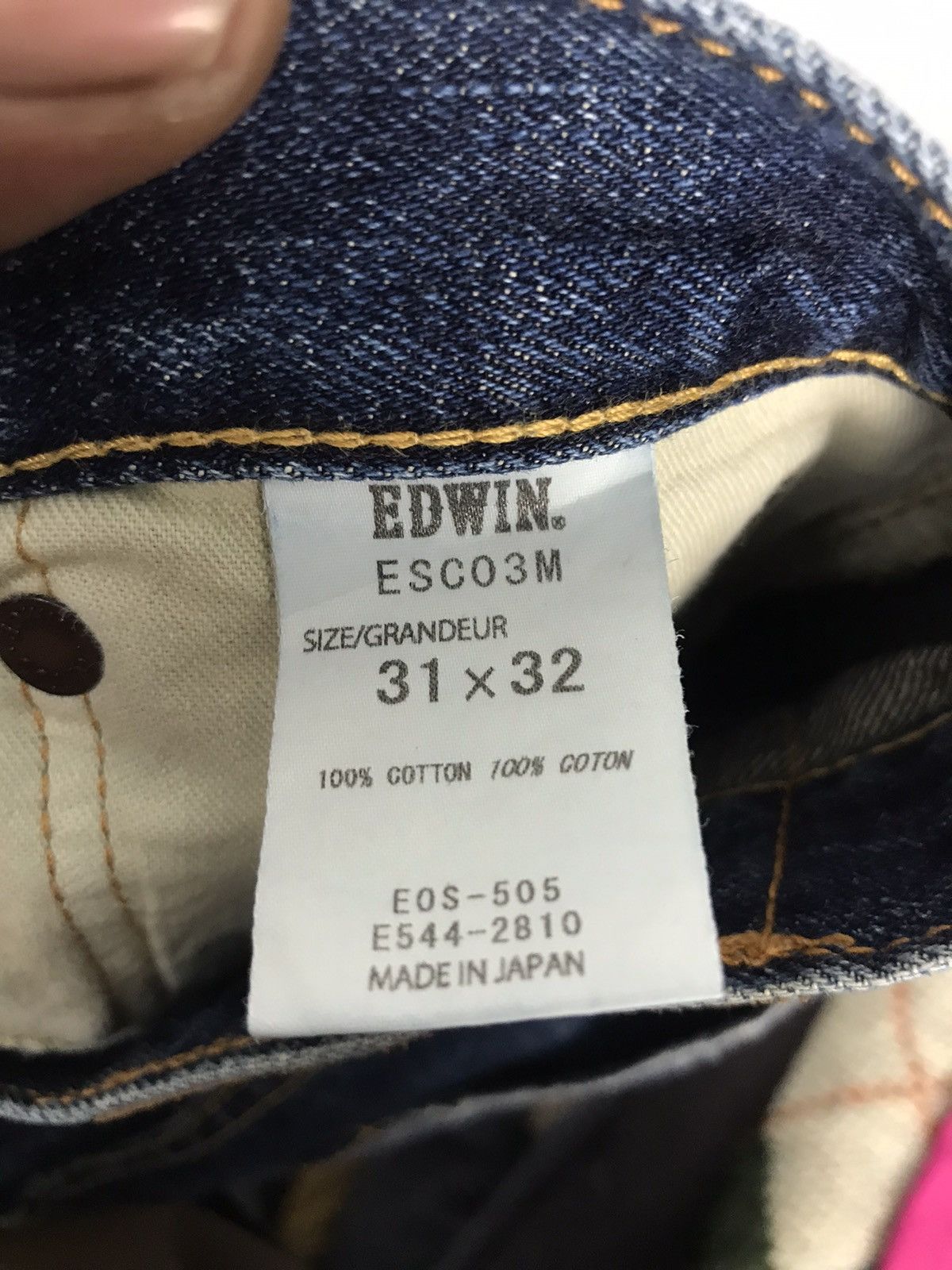 Edwin × Japanese Brand 🔥BEST OFFER 🔥Vintage Edwin selvedge denim jeans Size US 32 / EU 48 - 4 Thumbnail