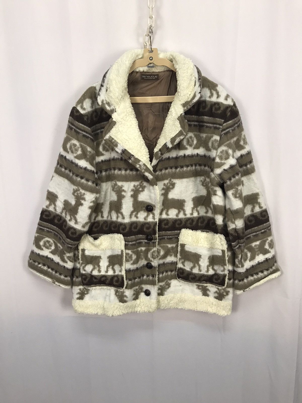 Other Printed fleece button jacket by sensuous Size US M / EU 48-50 / 2 - 6 Thumbnail