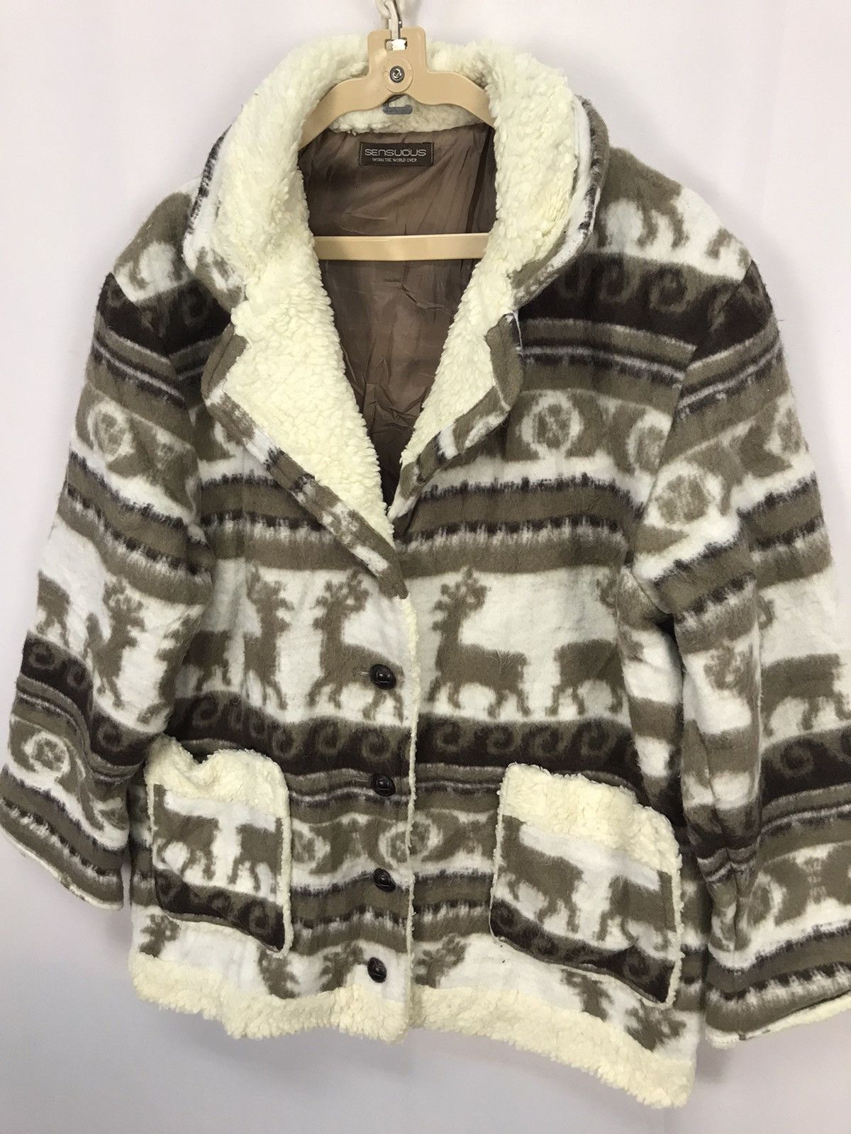 Other Printed fleece button jacket by sensuous Size US M / EU 48-50 / 2 - 3 Thumbnail