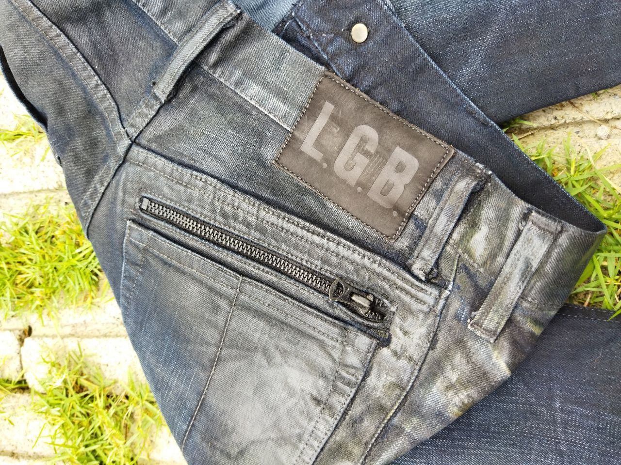 Le Grande Bleu (L.G.B.) L.G.B Japan Maniac Corp Waxed Jeans Size US 30 / EU 46 - 7 Thumbnail