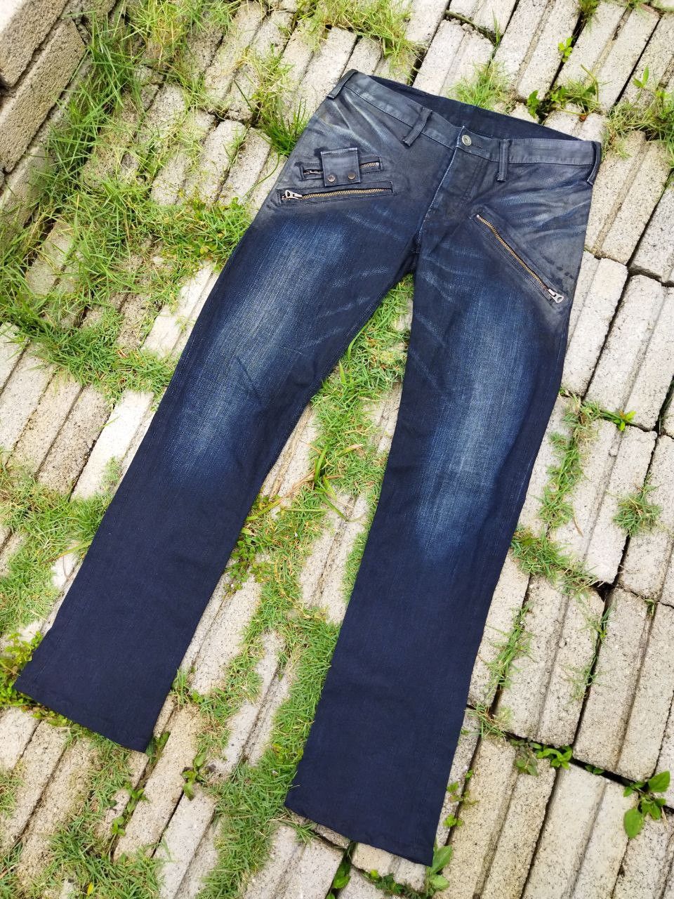 Le Grande Bleu (L.G.B.) L.G.B Japan Maniac Corp Waxed Jeans Size US 30 / EU 46 - 2 Thumbnail