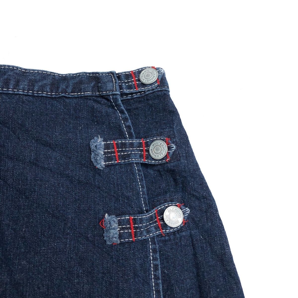 Hysteric Glamour ❄️HYSTERIC GLAMOUR Short Skirt Denim Button Size 26" / US 2 / IT 38 - 6 Thumbnail